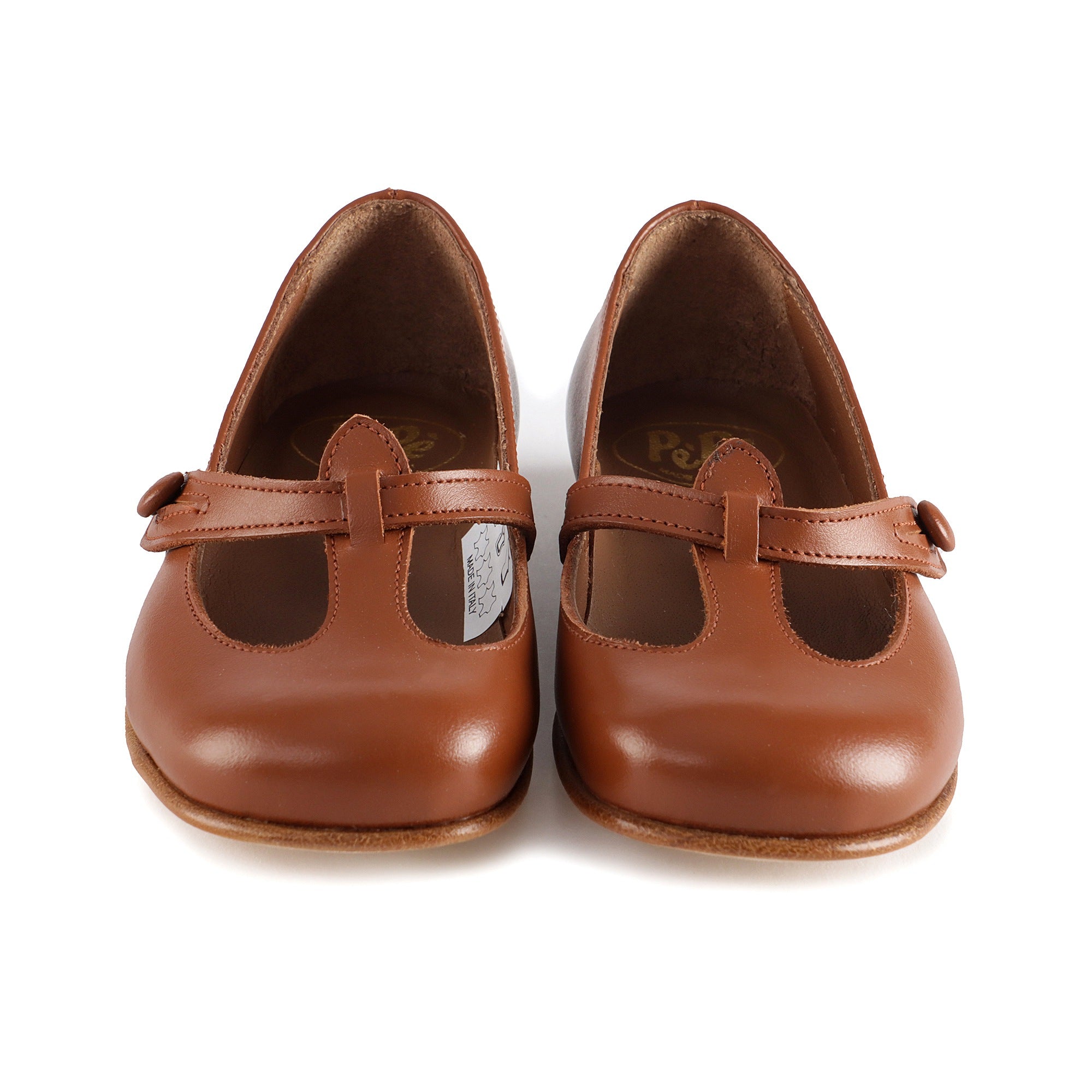 Girls Brown Leather Shoes
