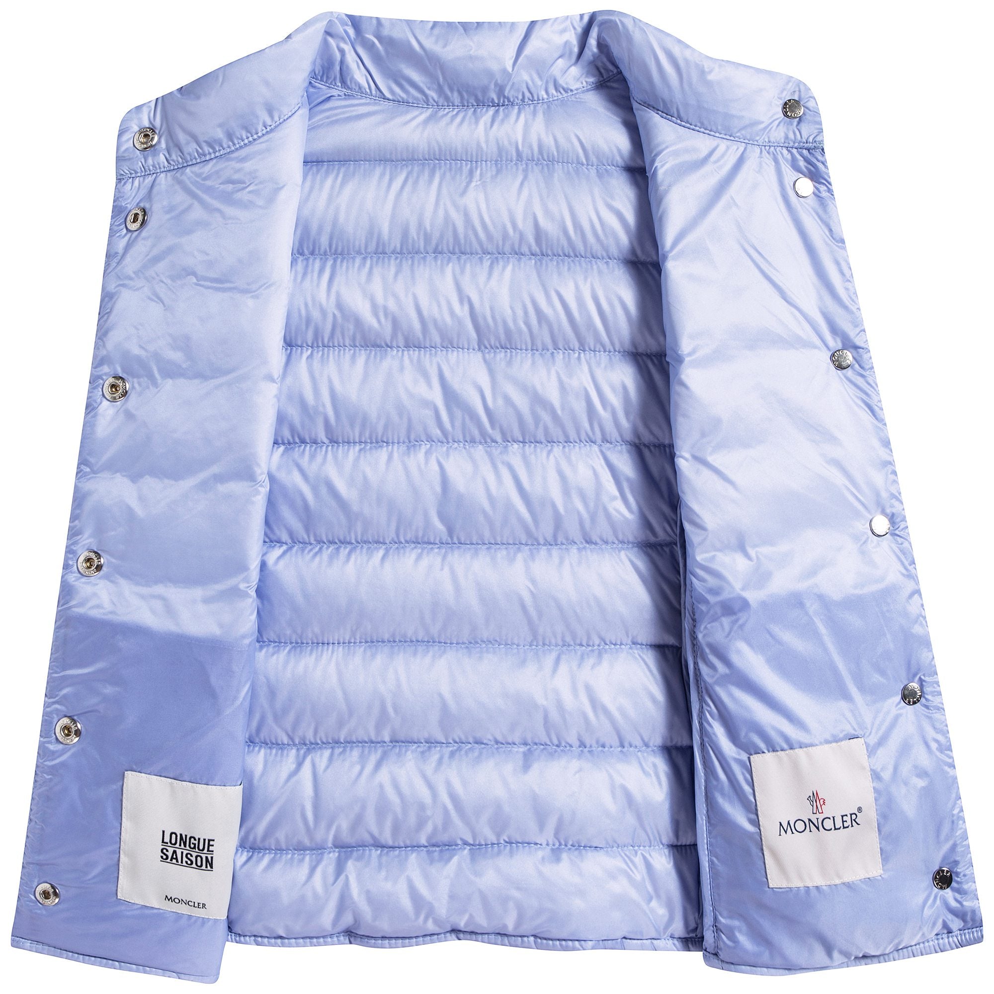 Girls Light Blue "LIANE GILET" Padded Down Gilet
