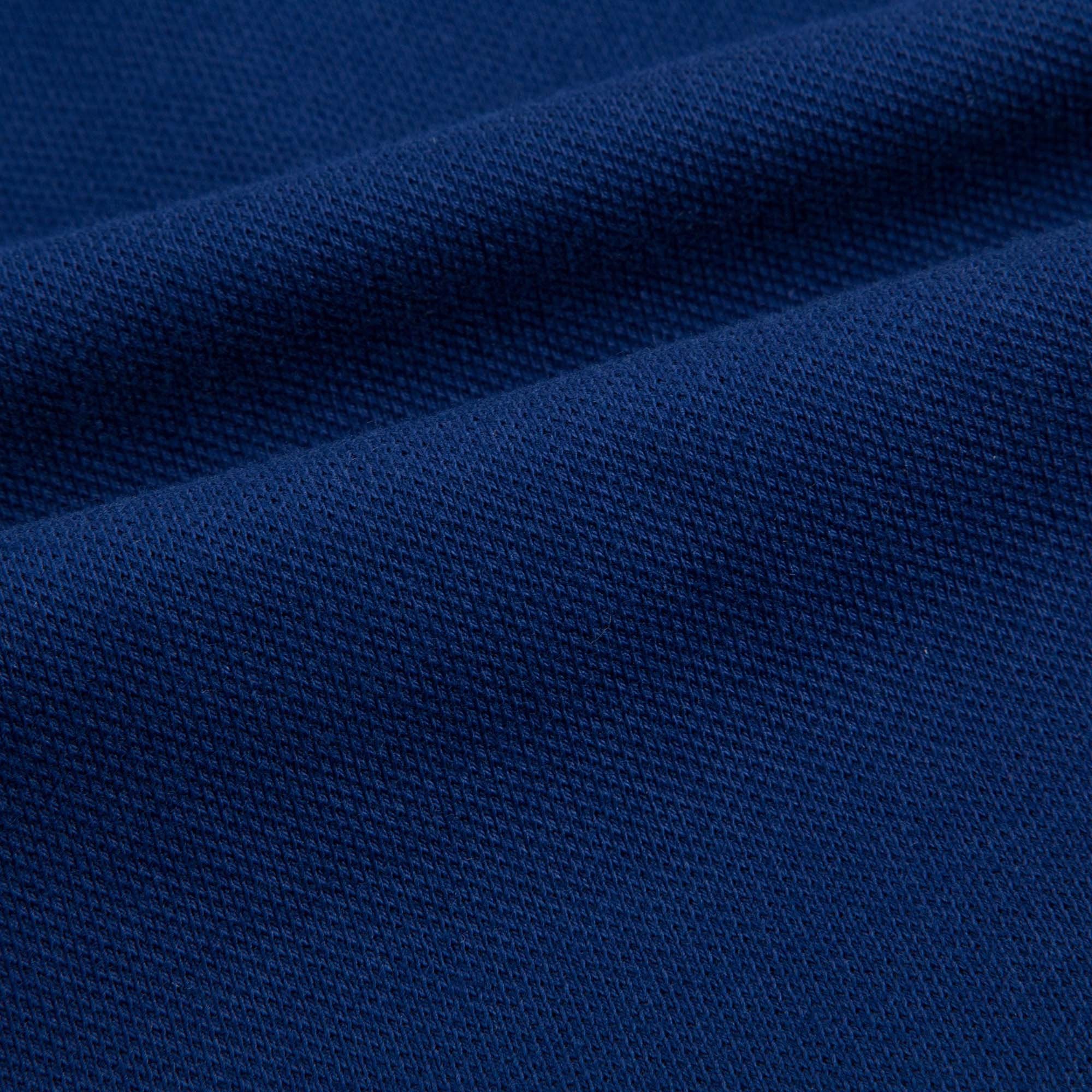 Girls Blue Cotton Piqué Dress