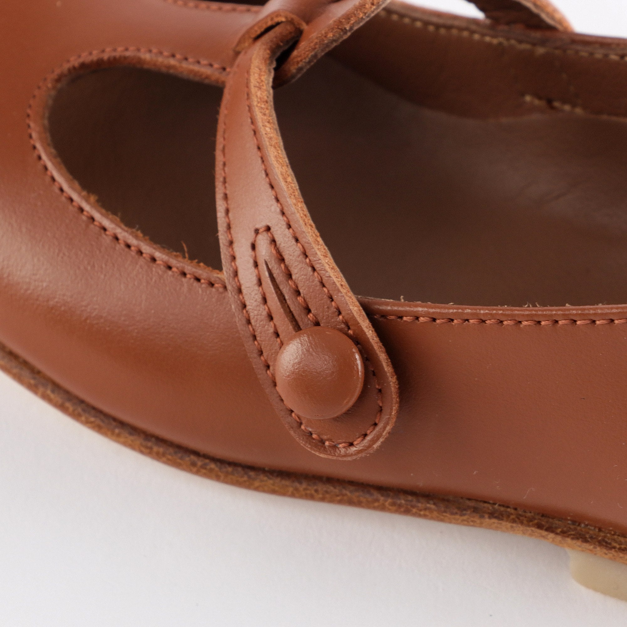 Girls Brown Leather Shoes