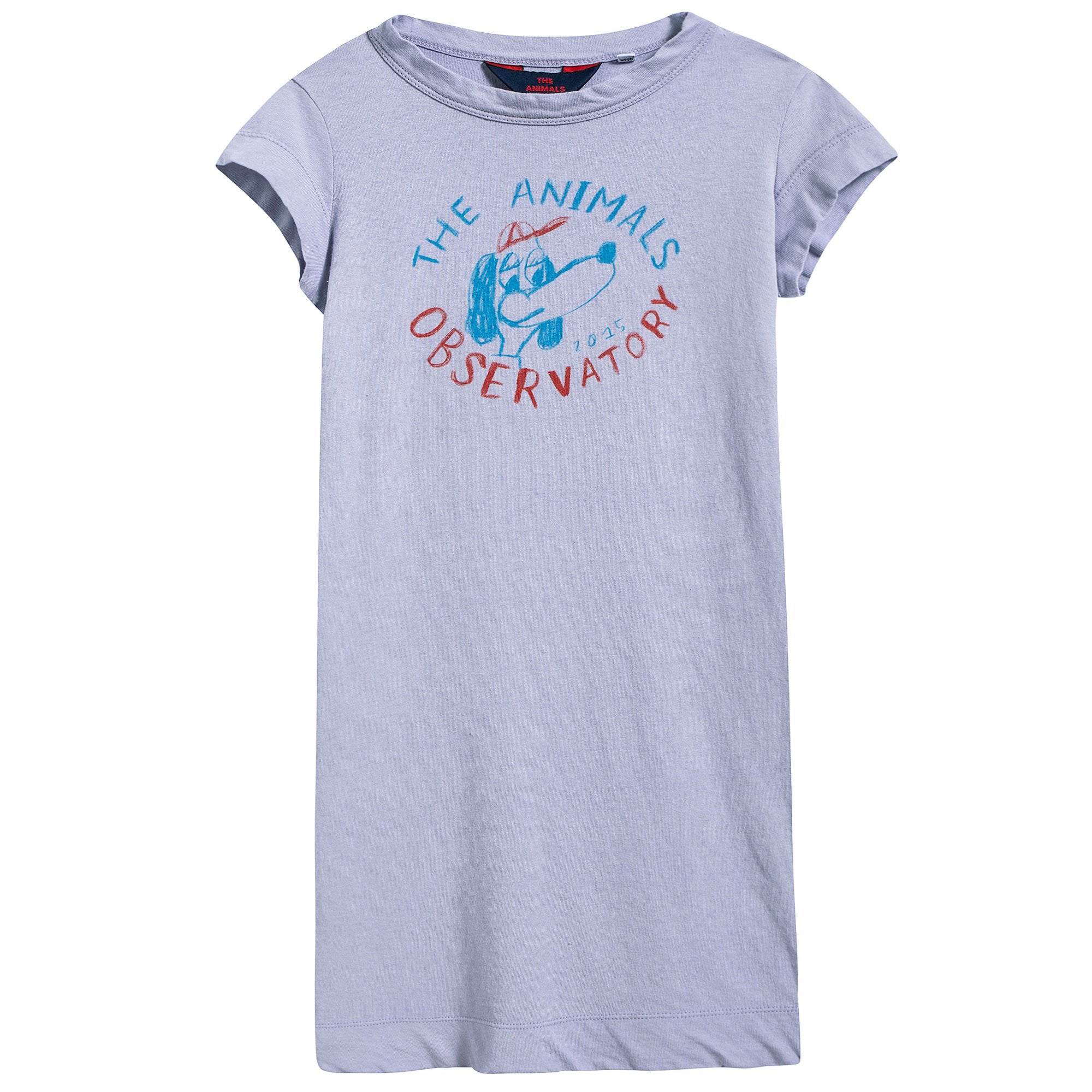 Girls Lavand  Dog Cotton Dress