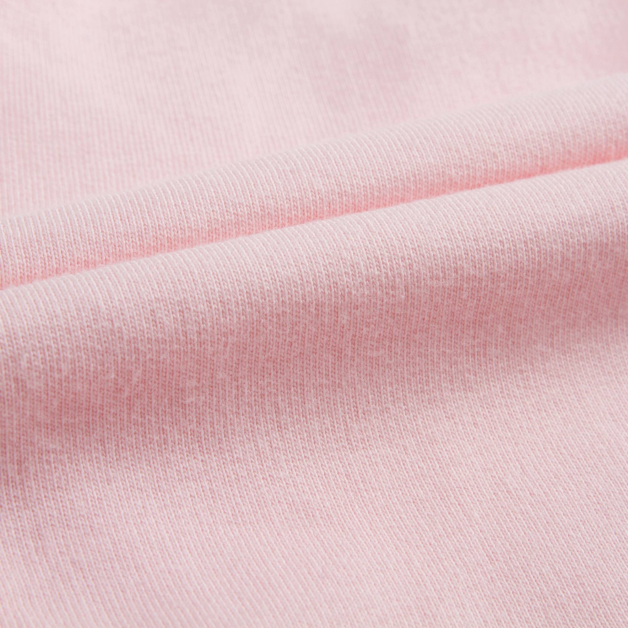 Baby Girls Pink Cotton Trousers With Brand Logo Print