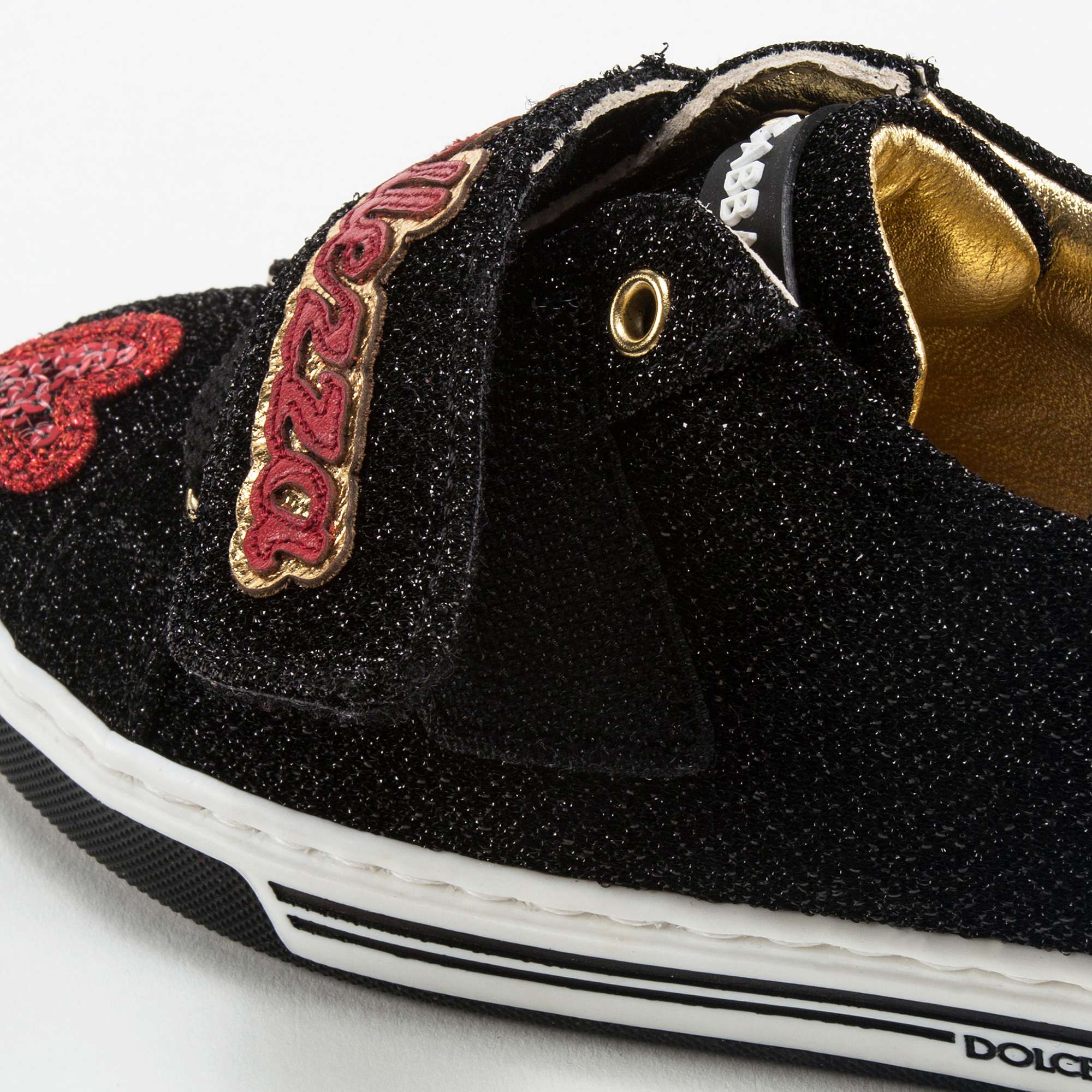 Girls Black Love Shoes