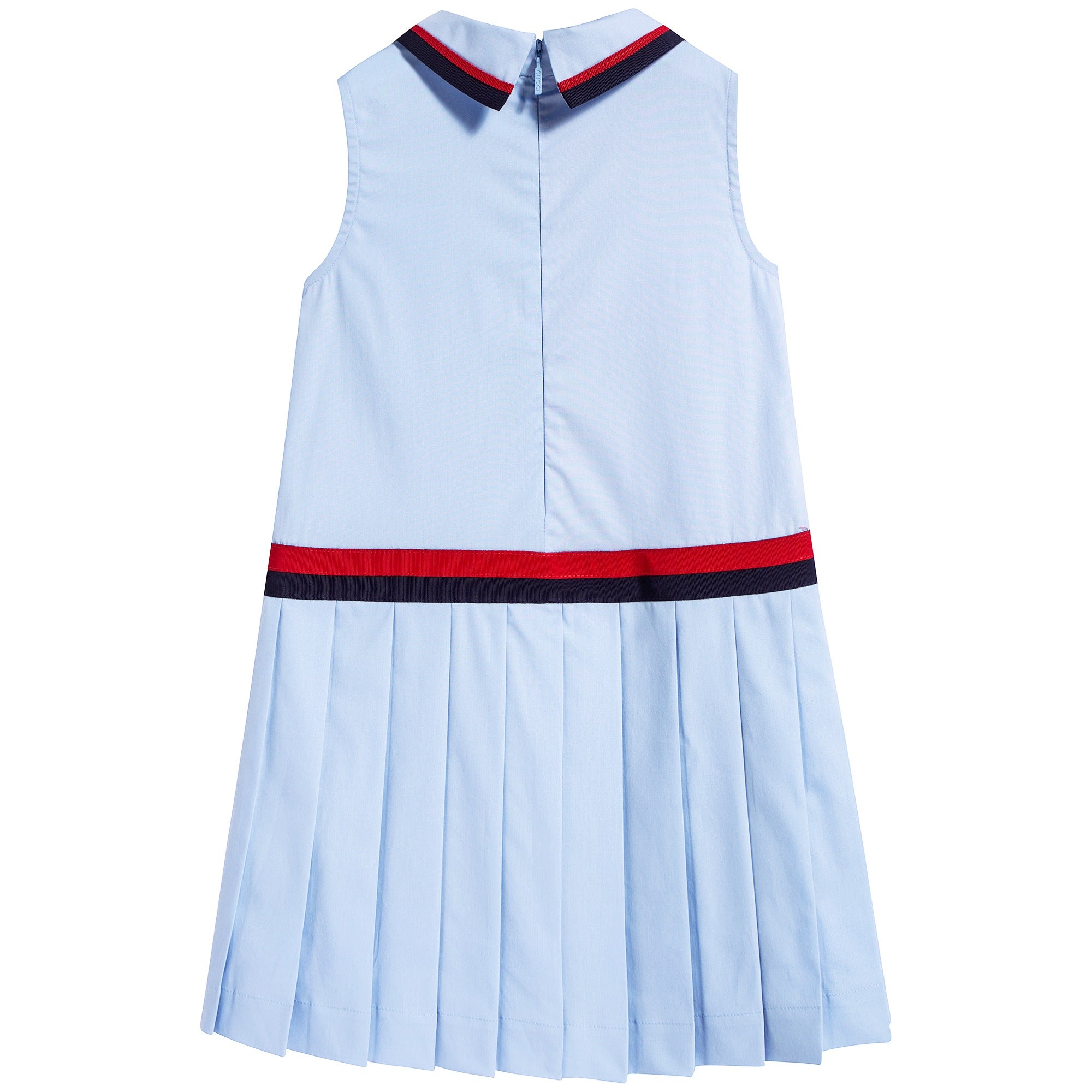 Girls Light Blue Bowknot Dress
