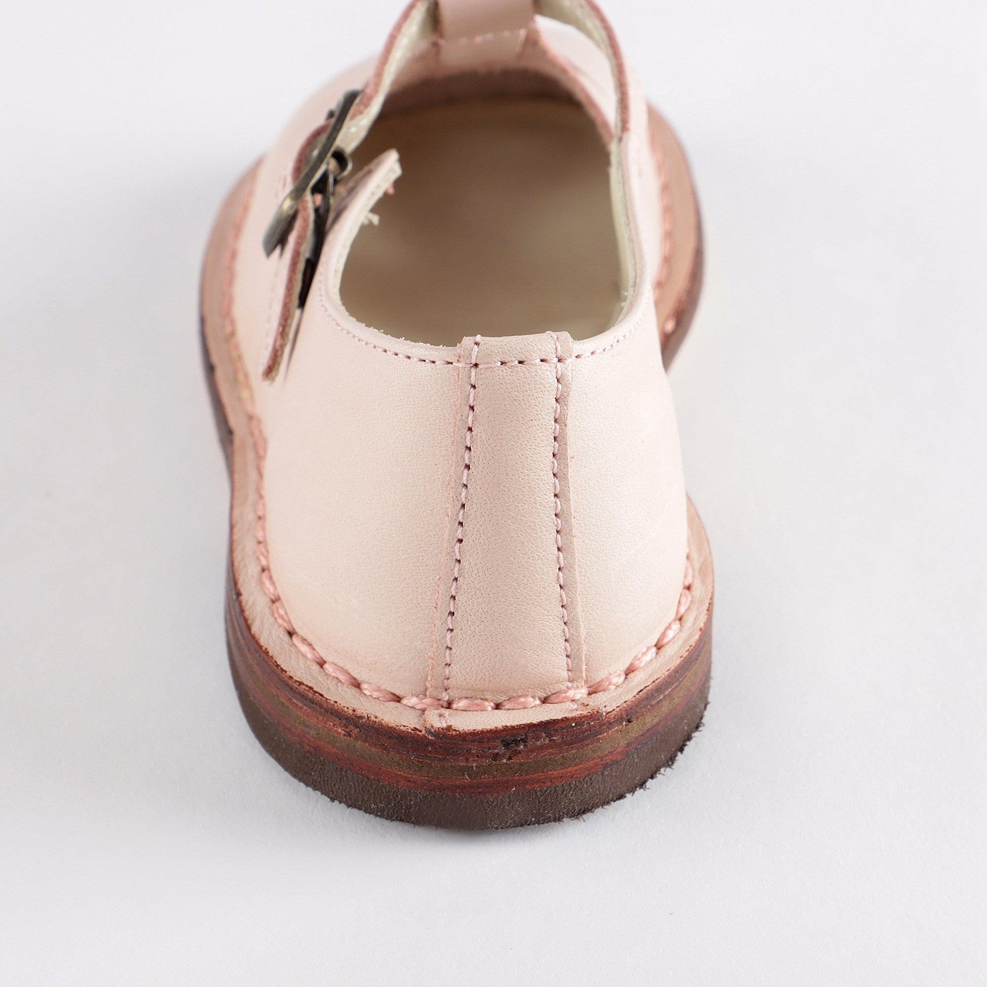 Girls Pink Leather Shoes