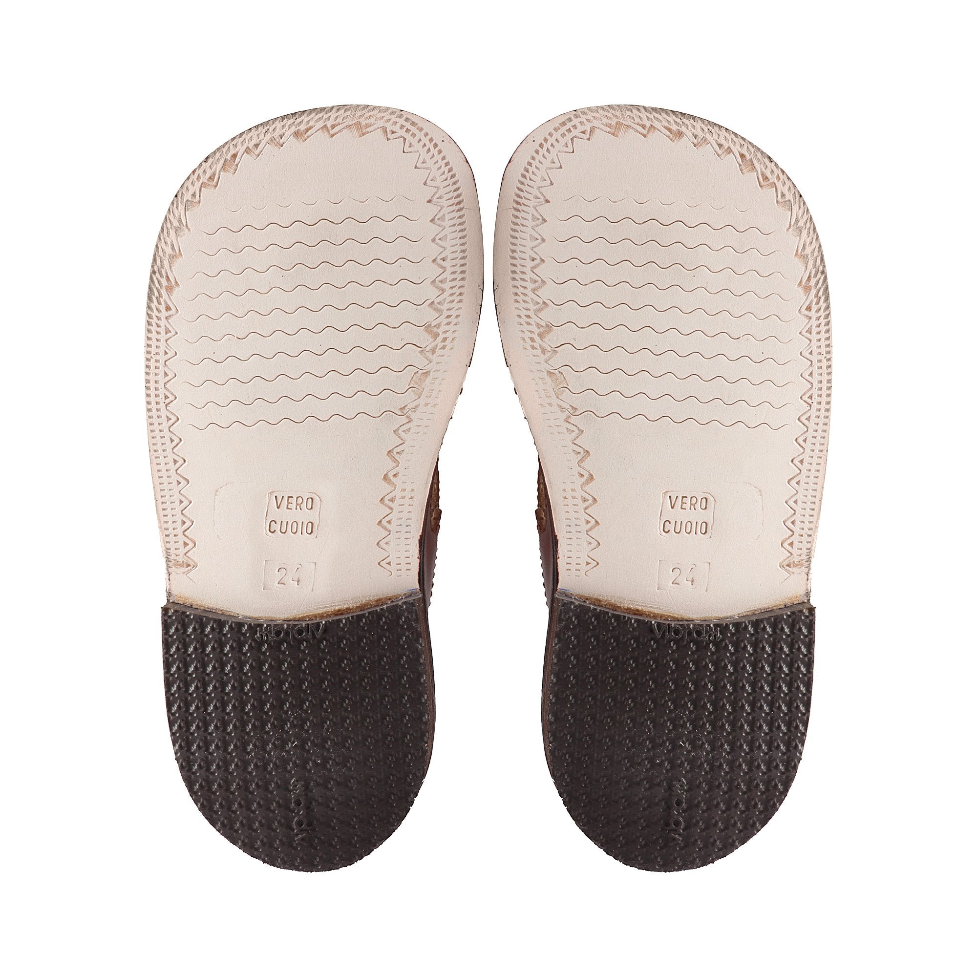 Girls Brown Leather Shoes