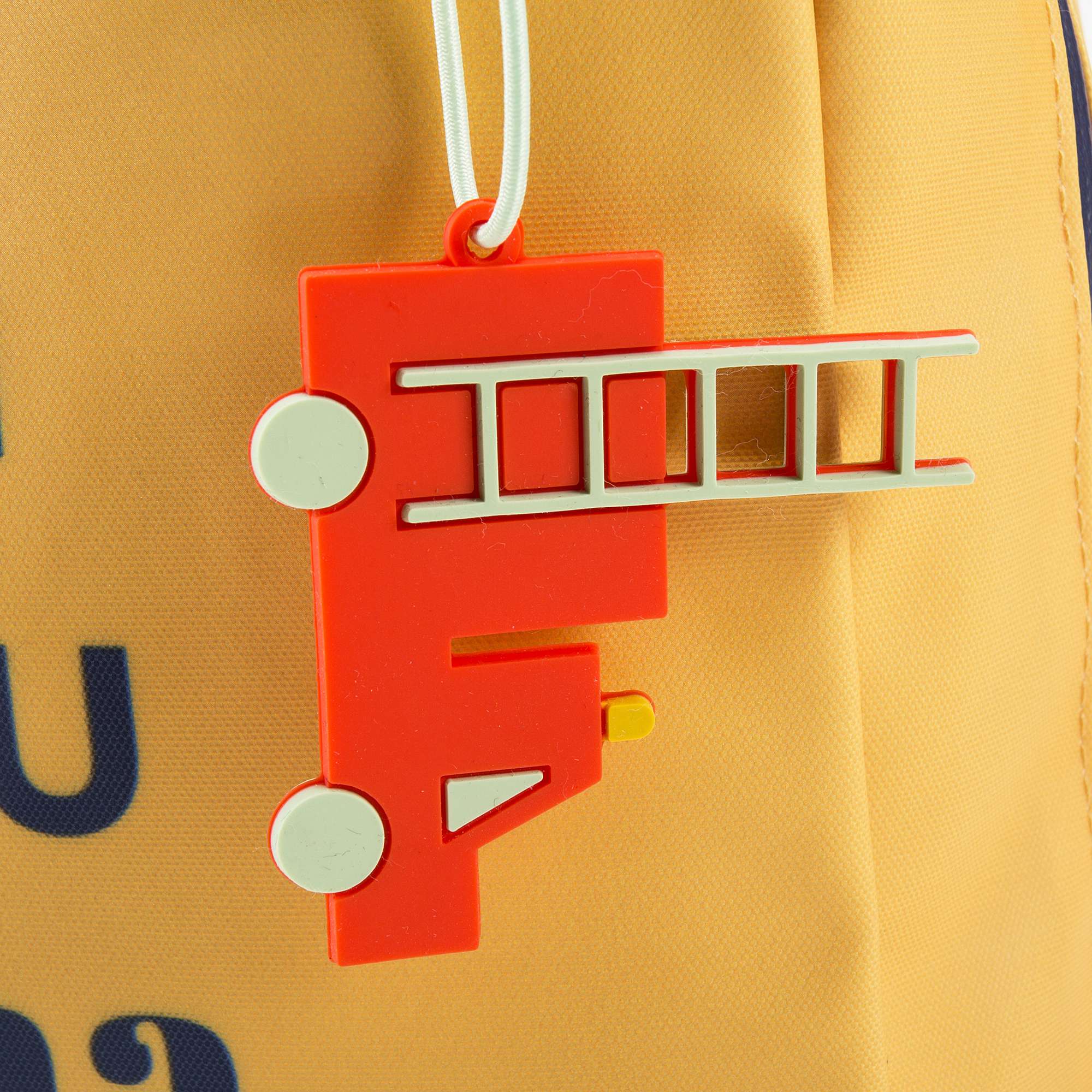 Girls Yellow Mini Firetruck Backpack（20 x 10 x 30 cm）