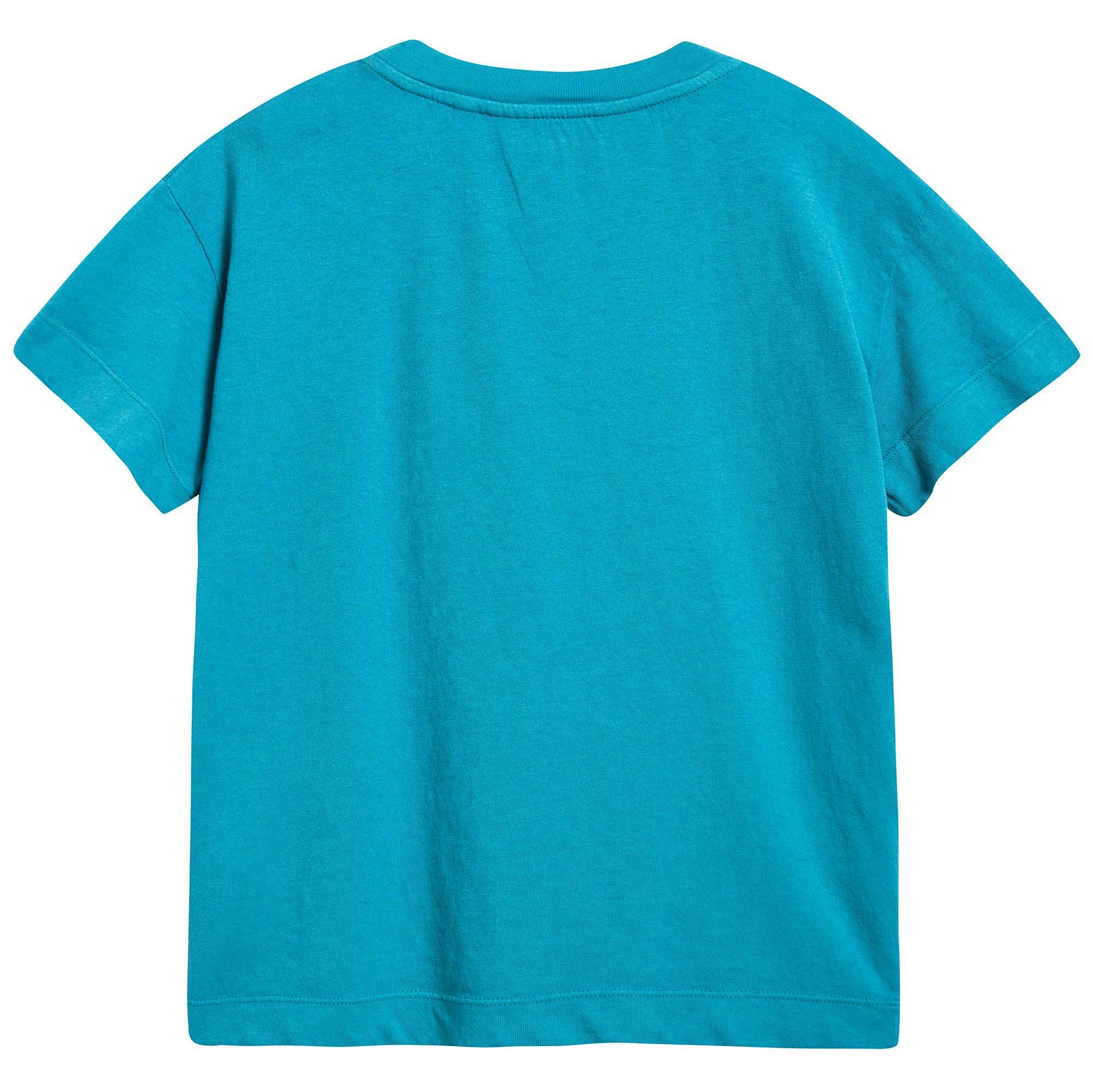 Girls Blue Halley Cotton T-shirt