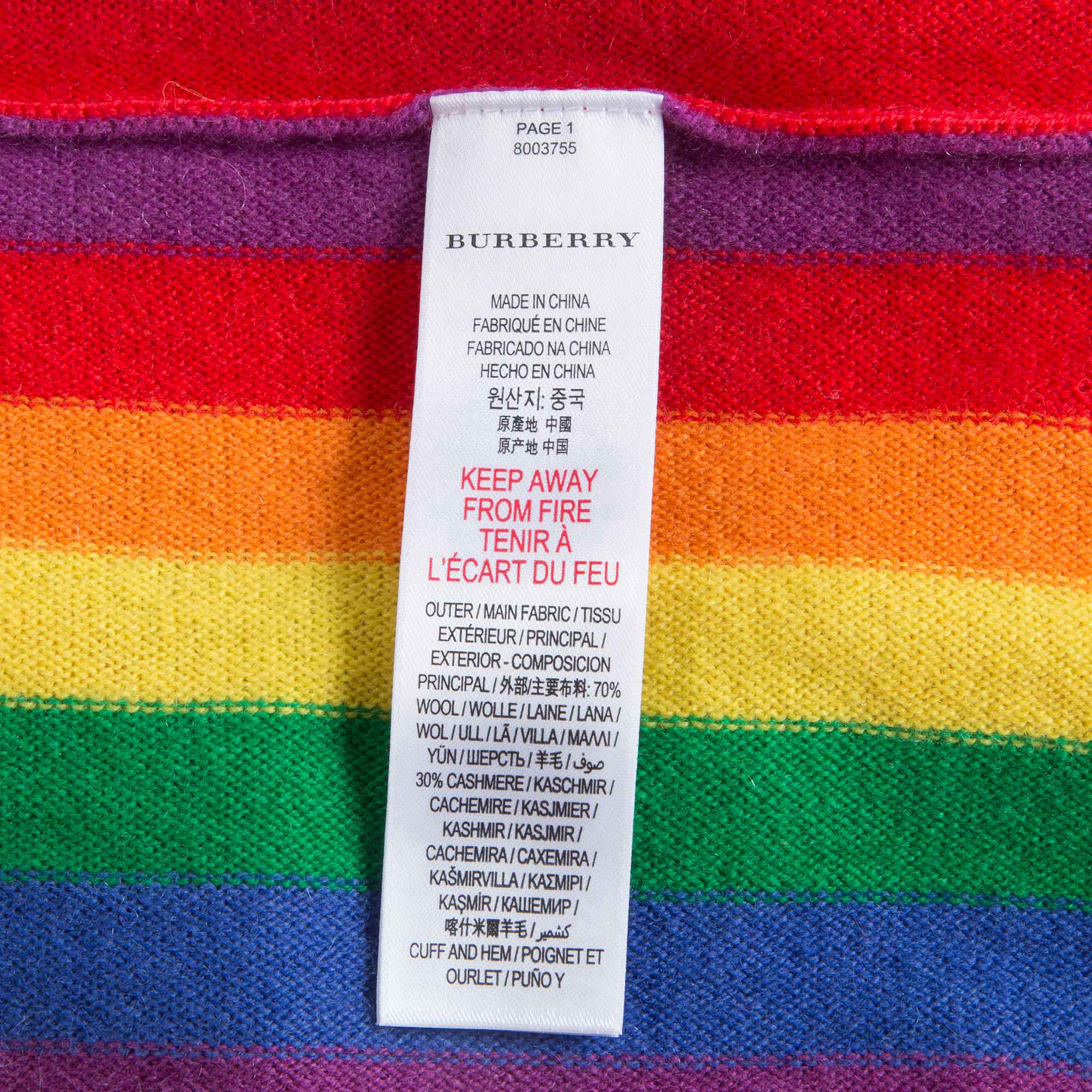 Girls Multicolour Wool Sweater