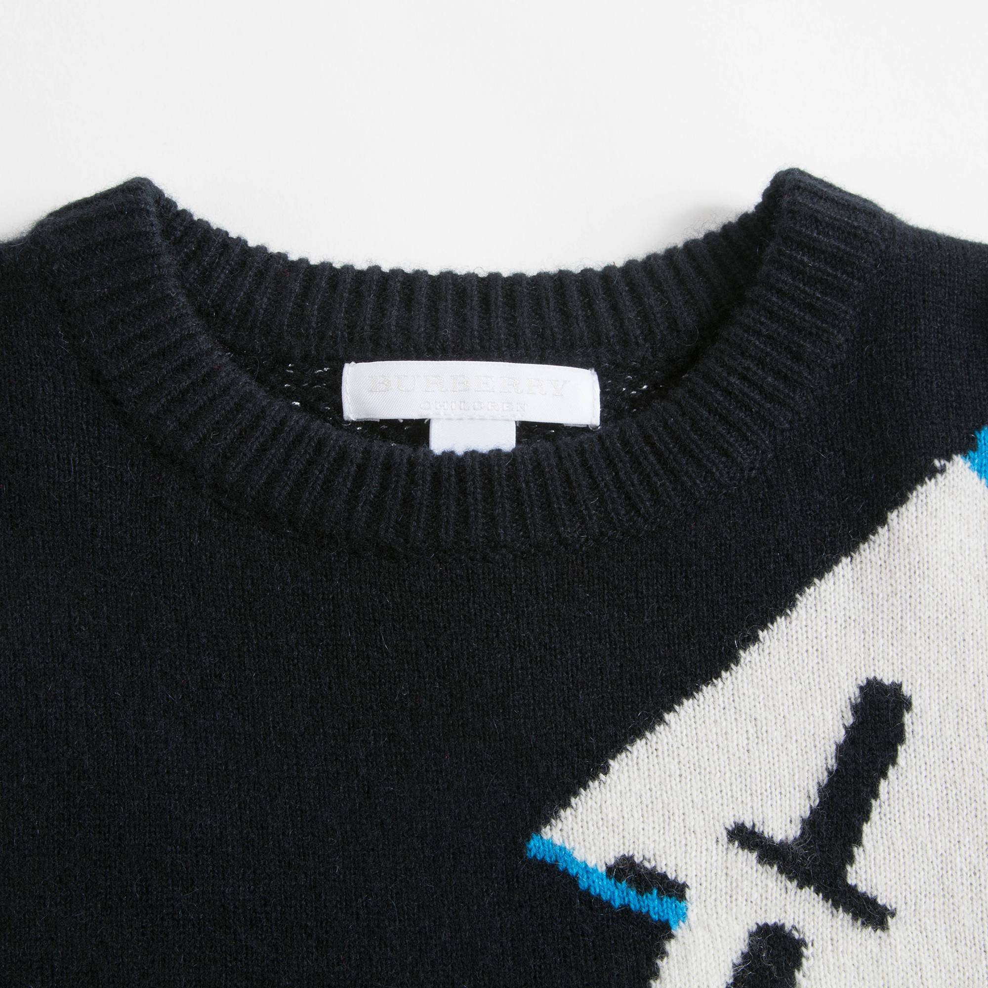 Boys Black Cashmere Sweater