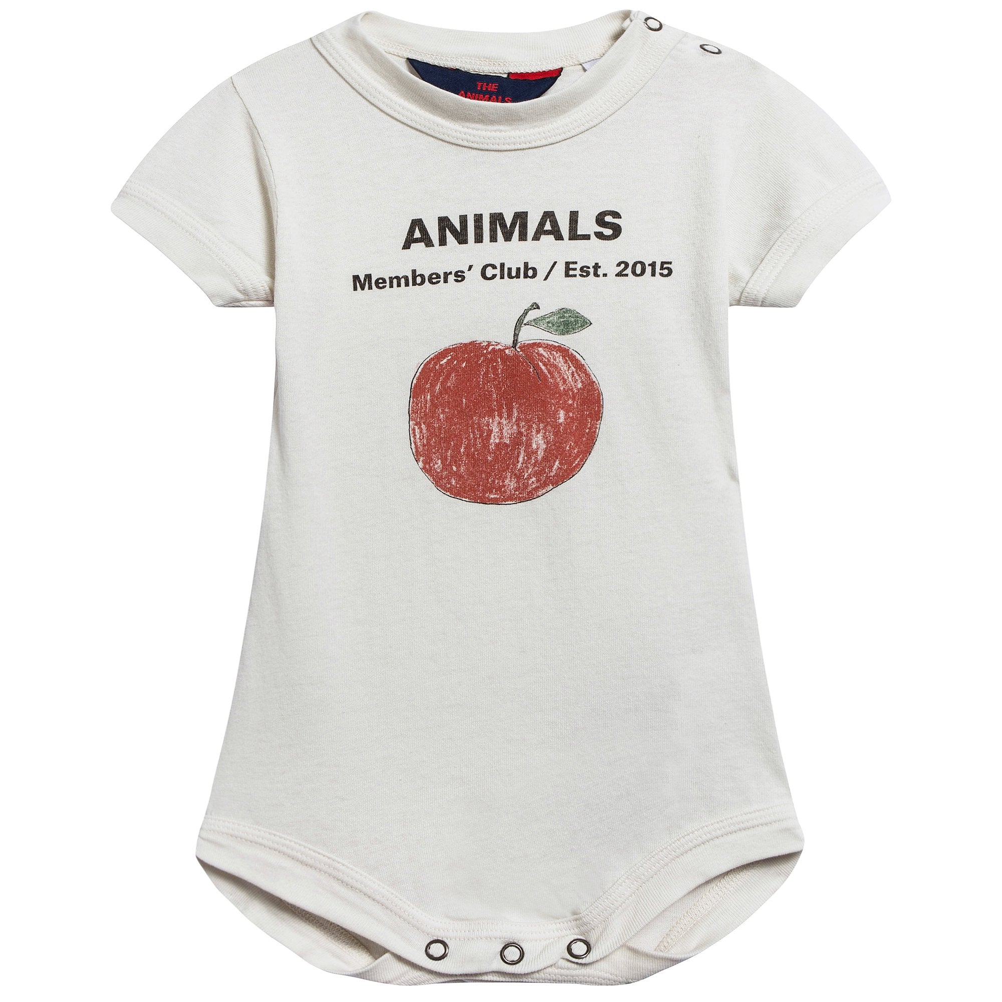 Baby Raw White Peach Cotton Babysuit