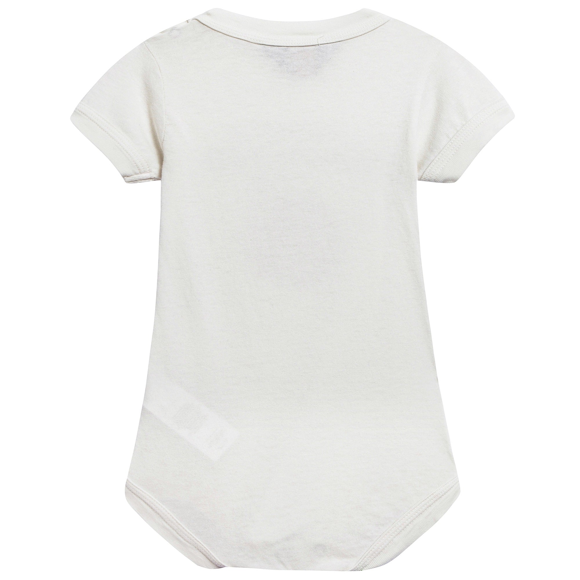 Baby Raw White Peach Cotton Babysuit