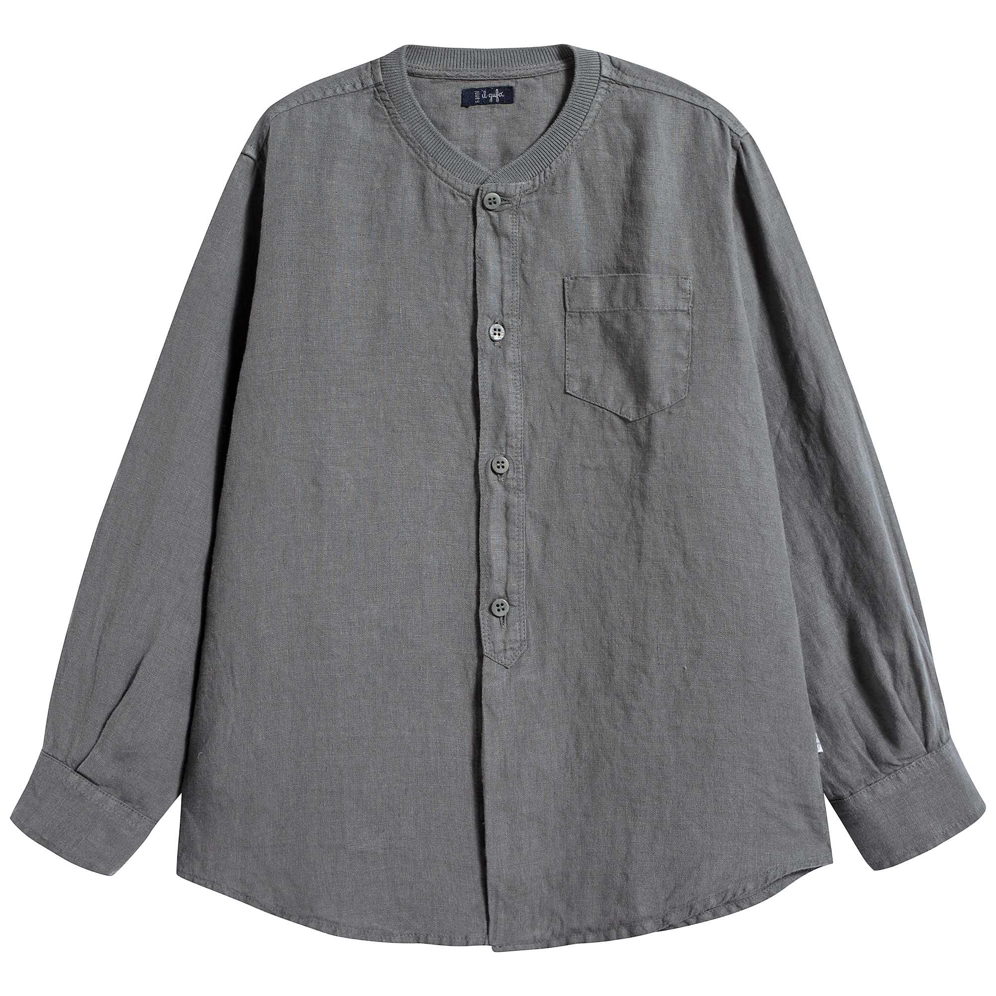 Boys & Girls Grey Linen Shirt