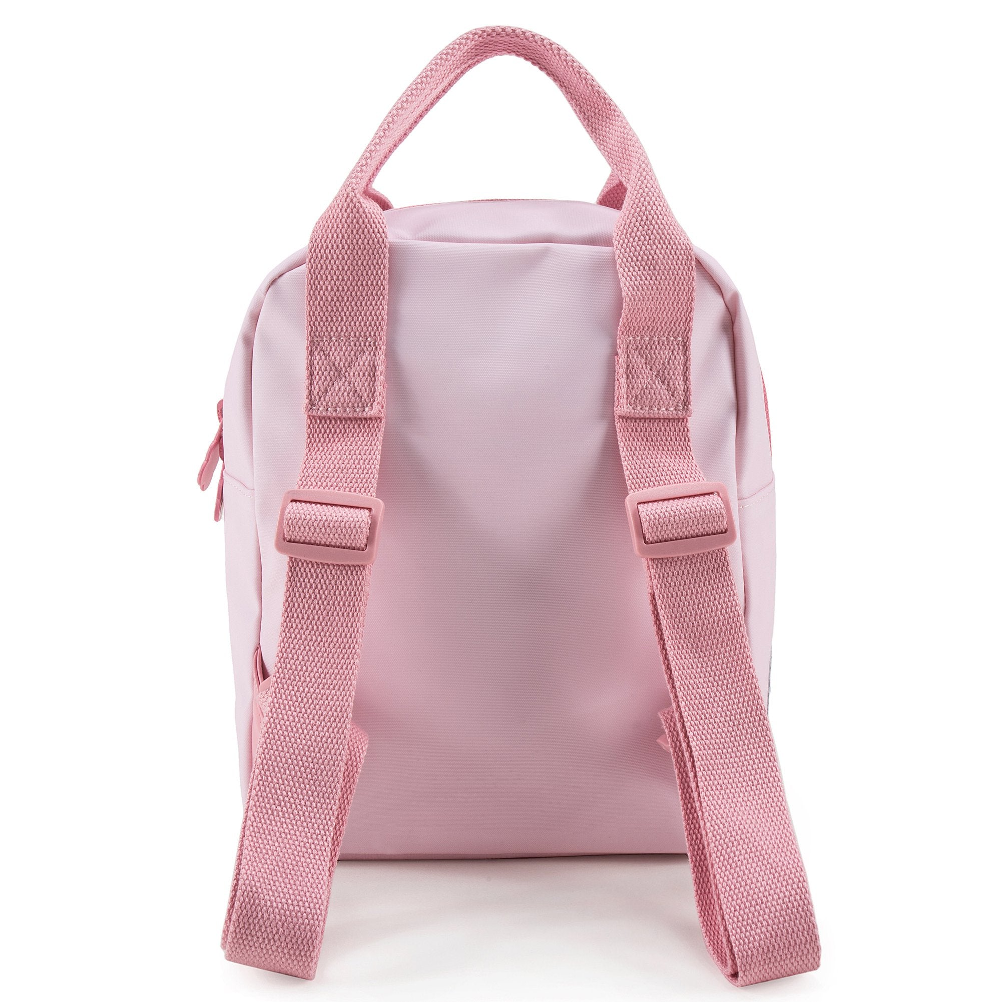 Girls Light Pink Bunny Faces Backpack（20 x 13 x 26 cm）