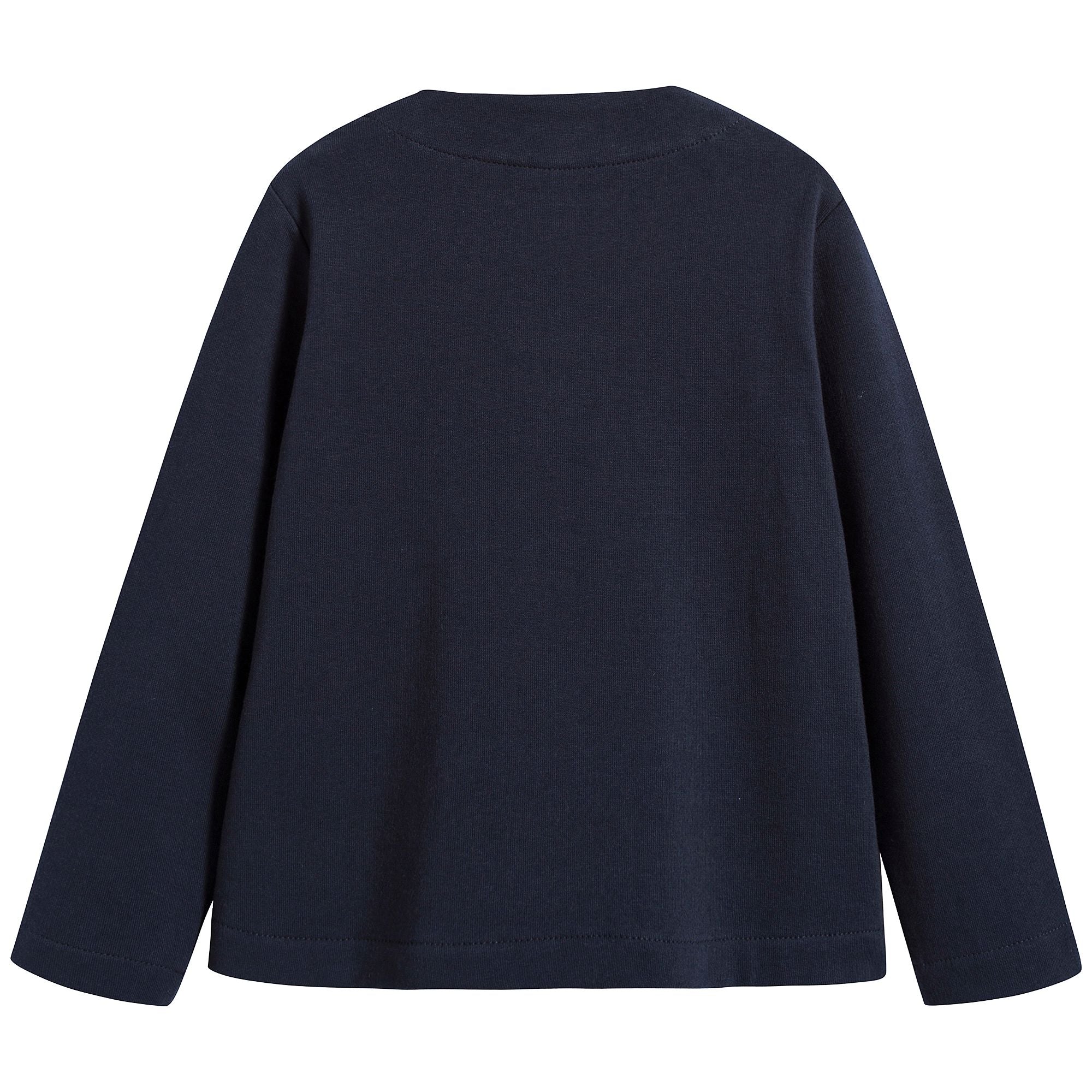 Girls Dark Blue Cotton Jacket