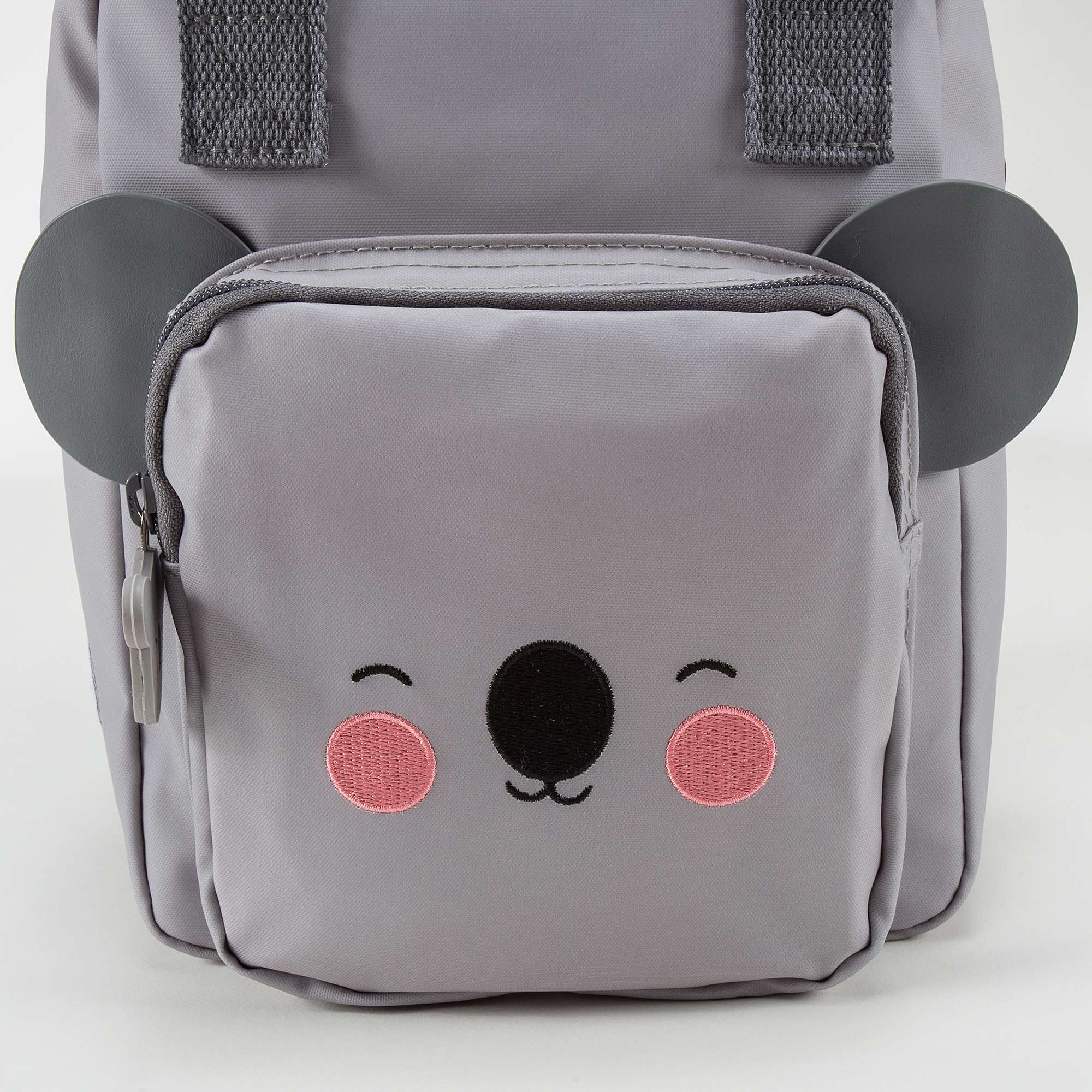 Girls Grey  Koala Faces Backpack（20 x 13 x 26 cm）