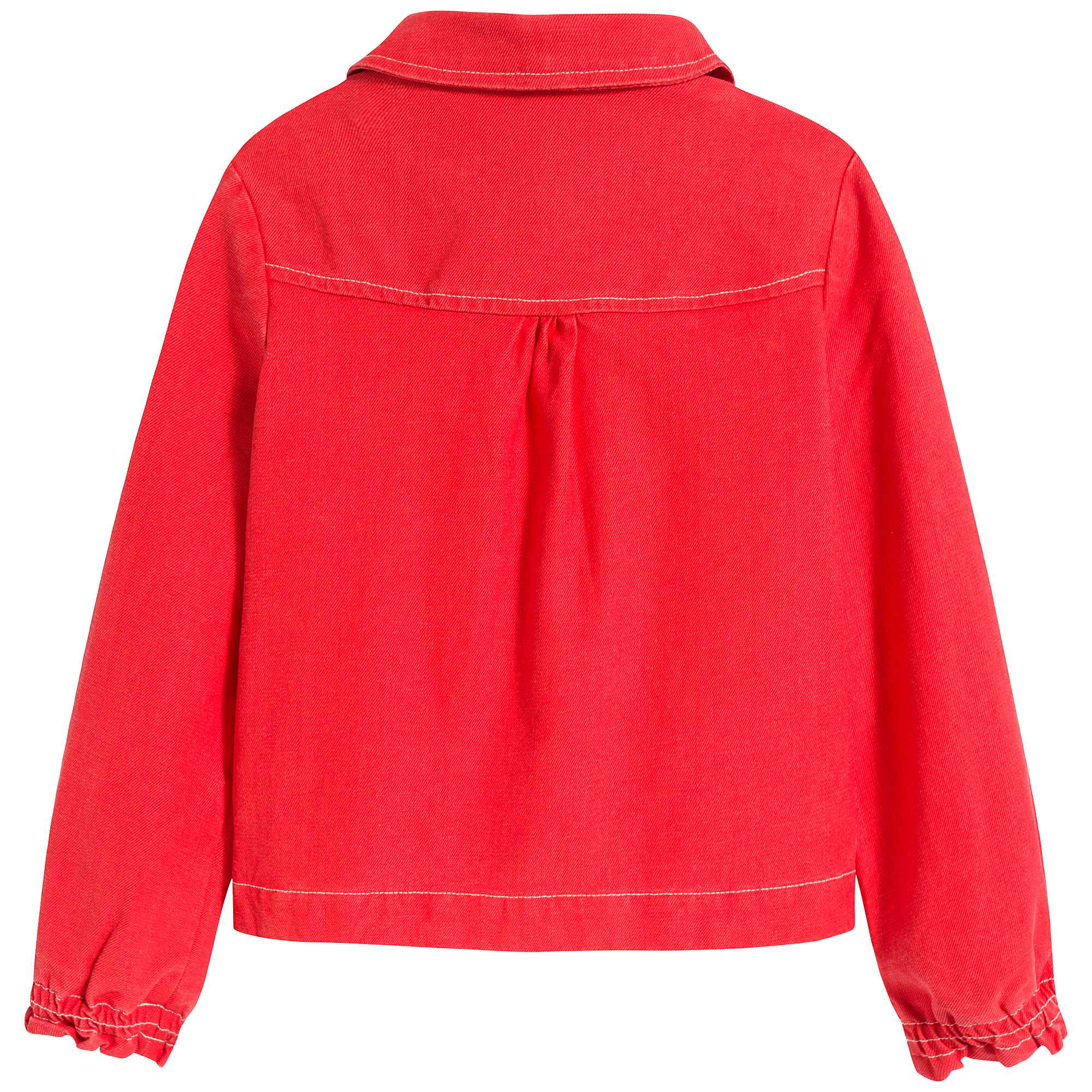 女童红色夹克