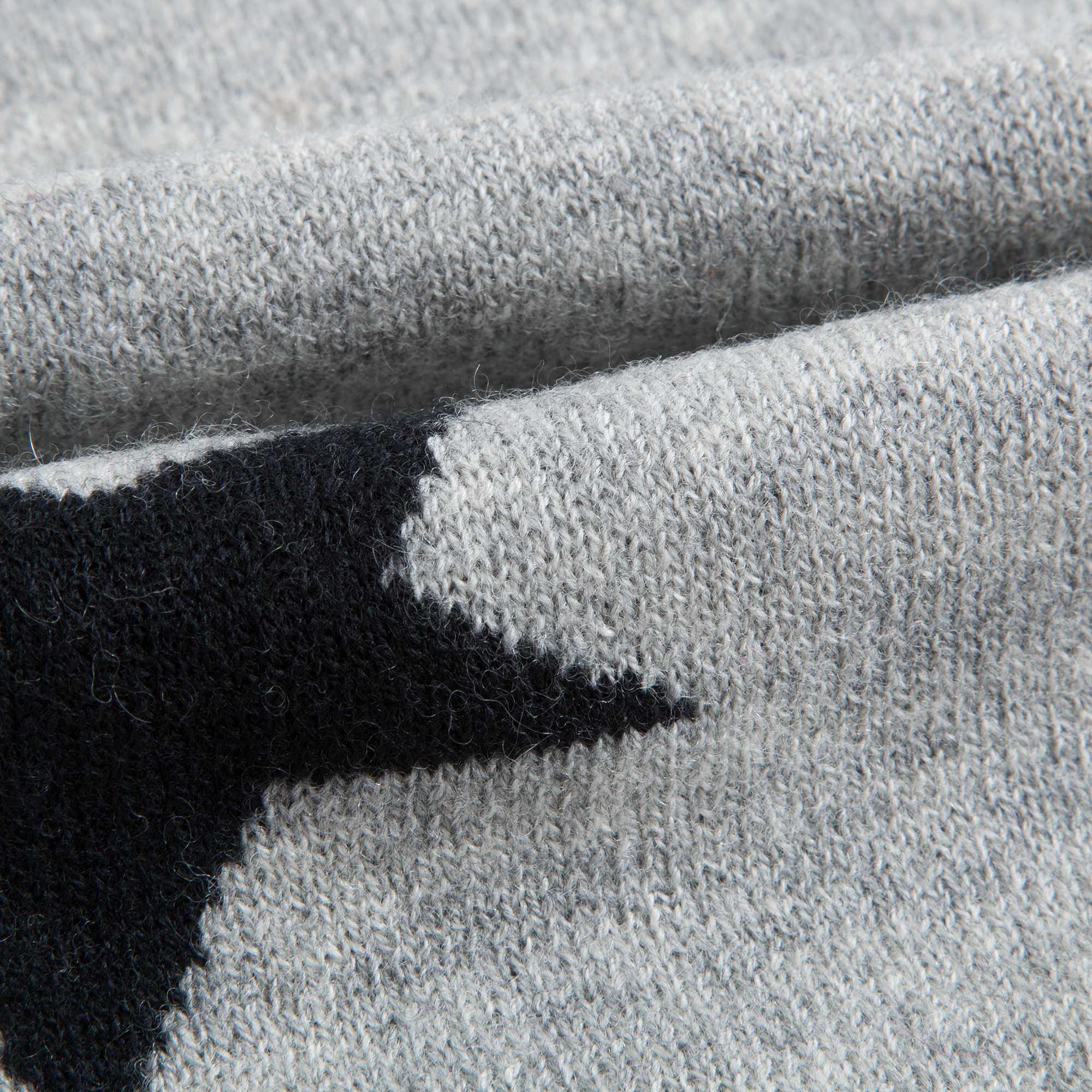 Girls & Boys Black Wool Scarves