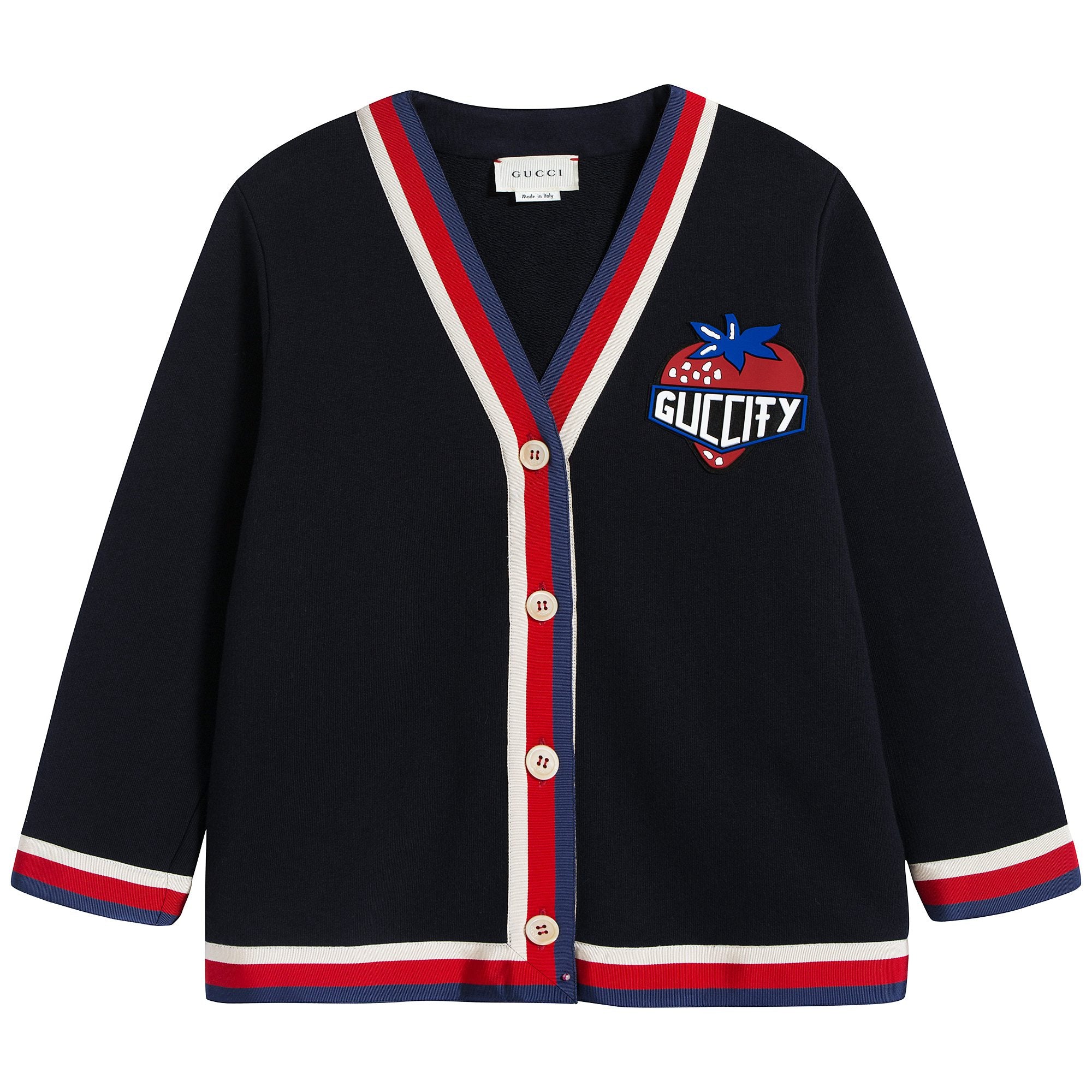 Boys & Girls Blue Logo Cardigan