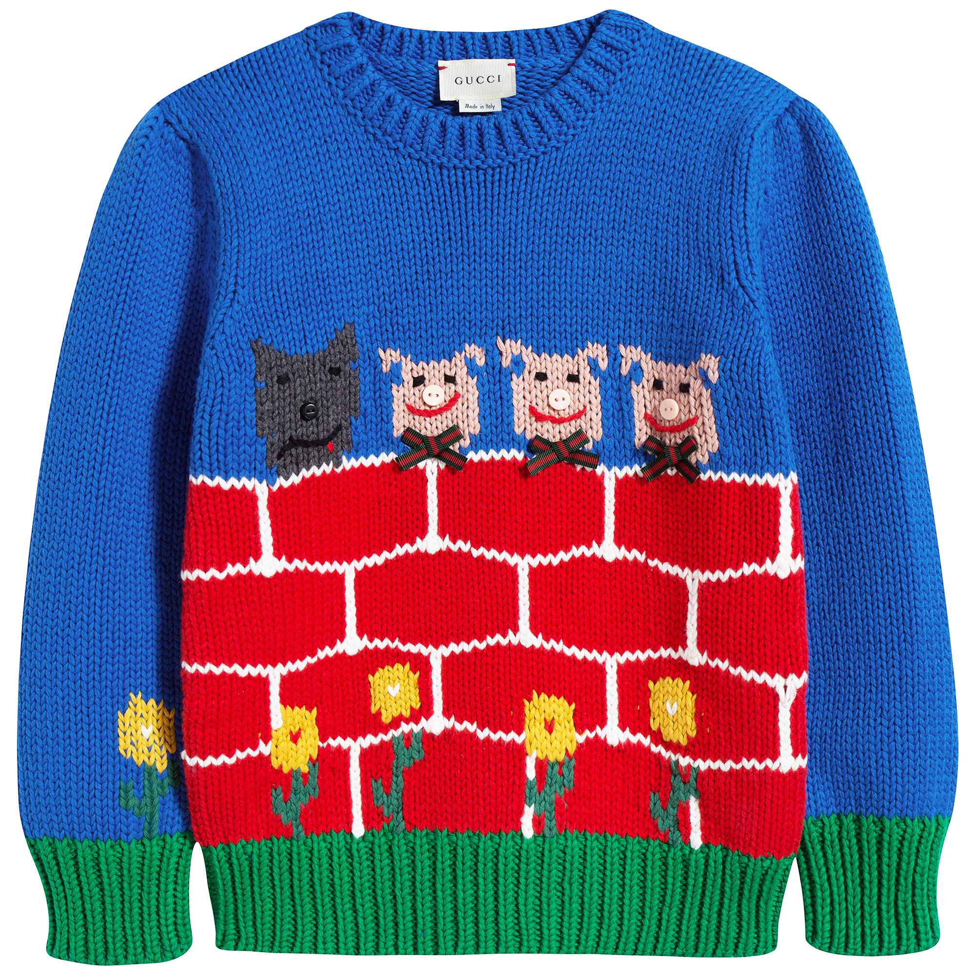 Boys Blue & Red Sweater