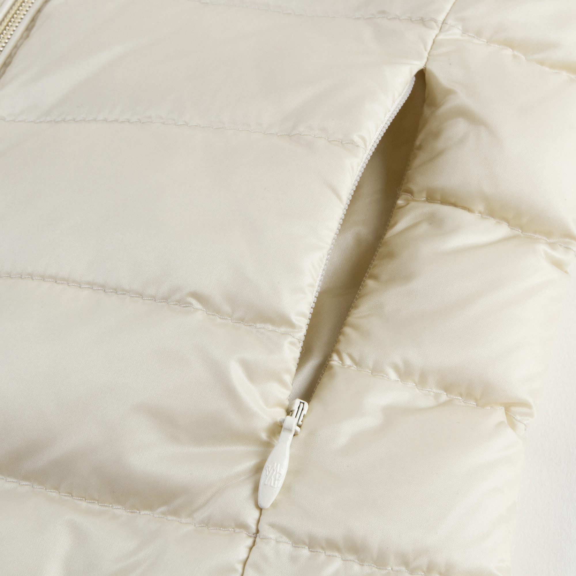 Girls Milk White Hidden Pocket Down Padded 'Ambrine' Jacket