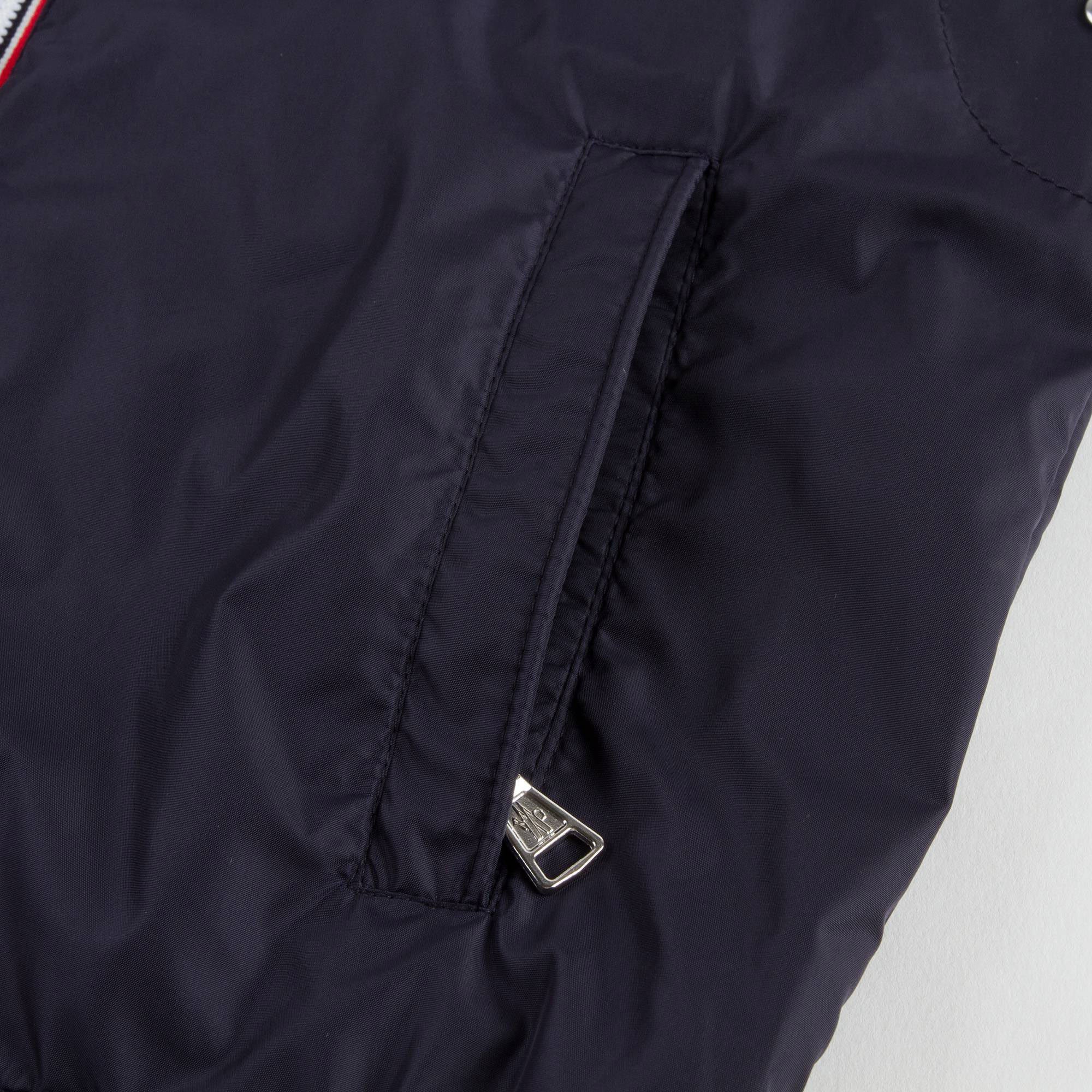 Boys Navy Blue Hooded 'Urville' Zip-Up Tops