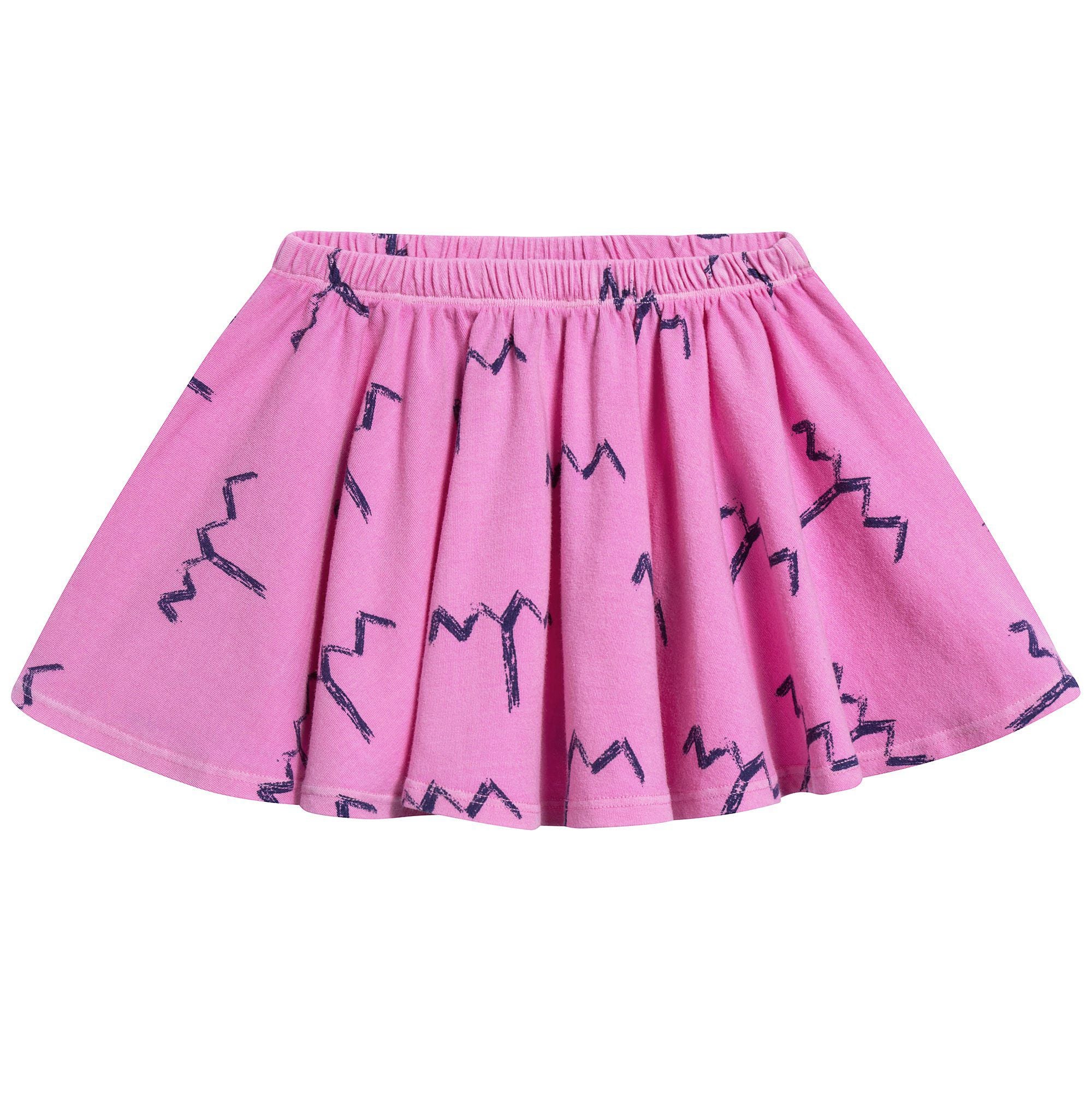 Girls Fuchsia Trees Cotton Skirts