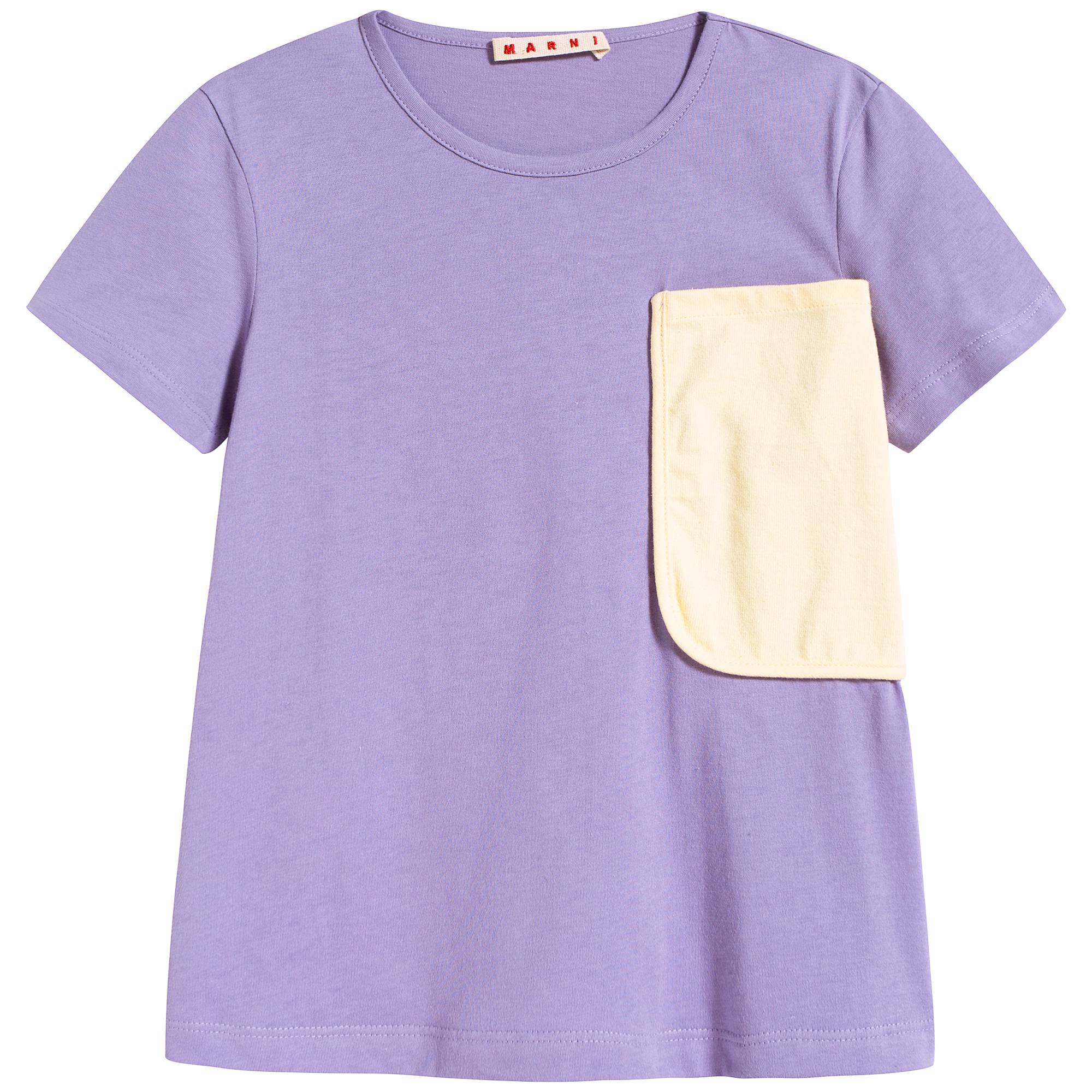 Girls Lilac Cotton T-shirt