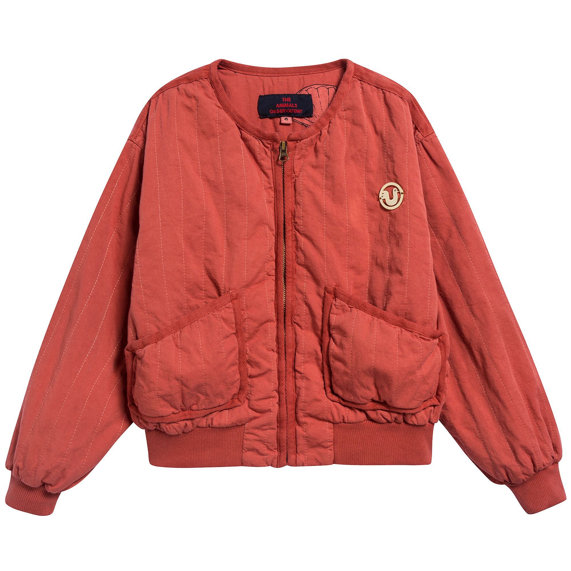 Girls  Red   Shells   Cotton    Jacket