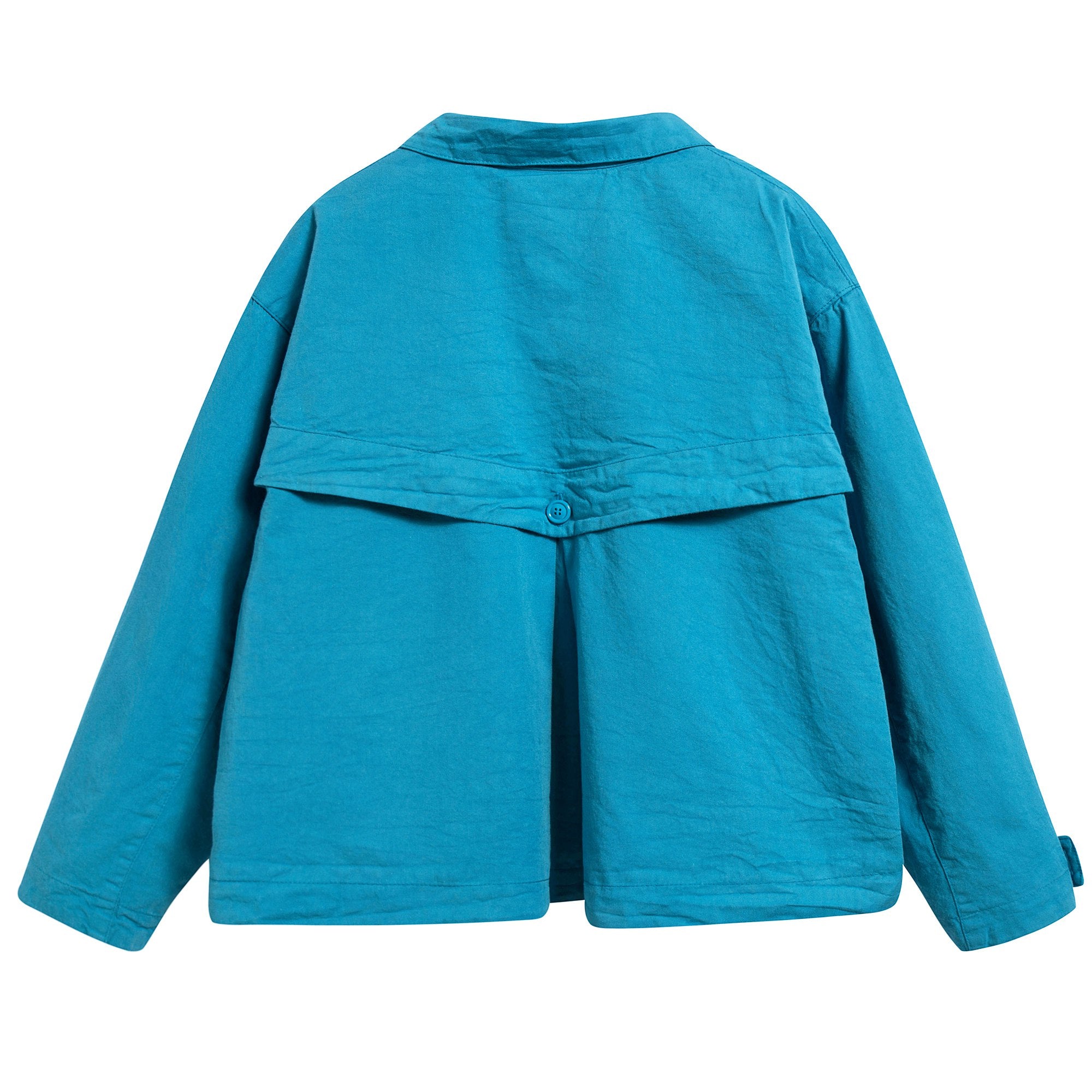 Girls Blue Cotton Jacket