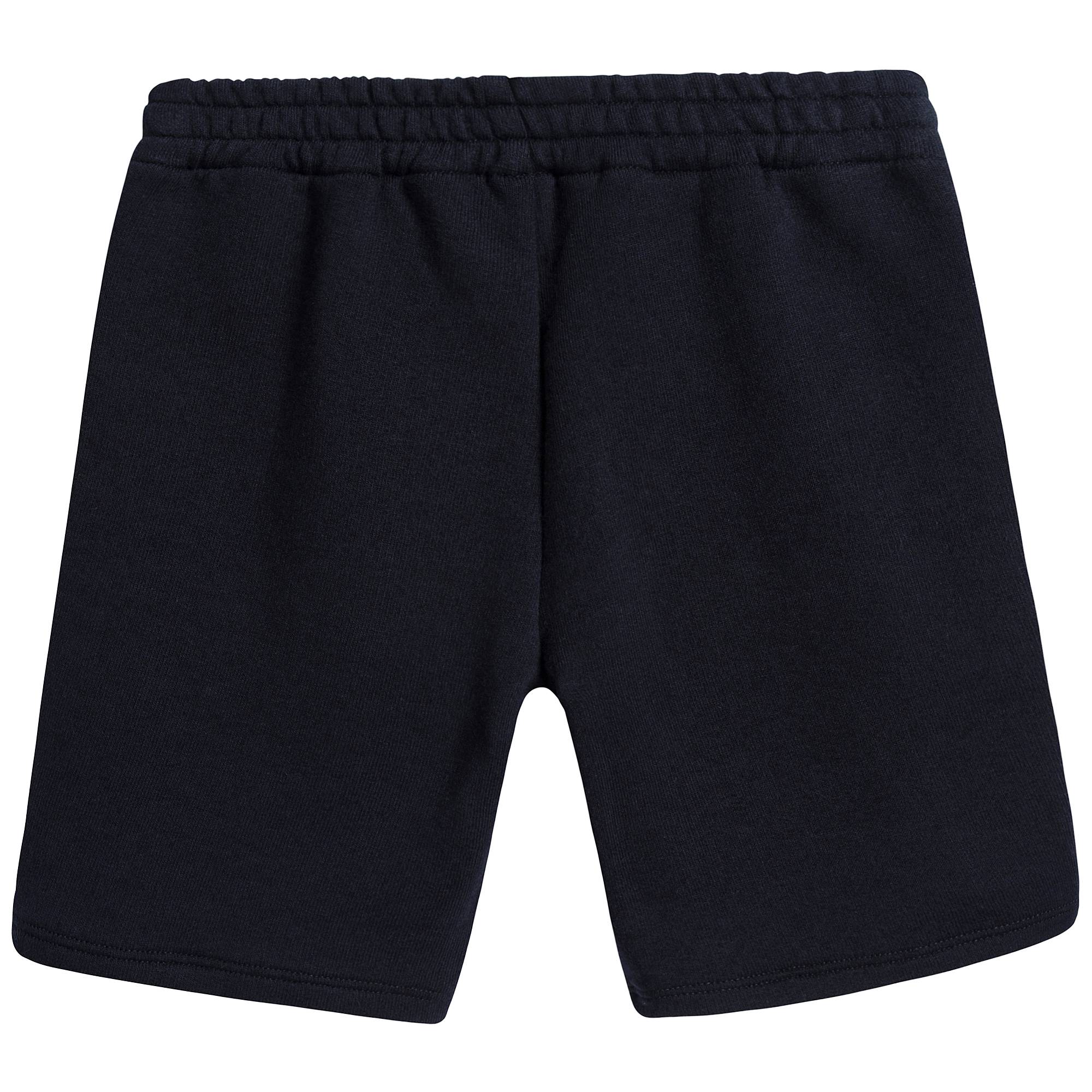 Baby Boys Navy Blue Logo Shorts