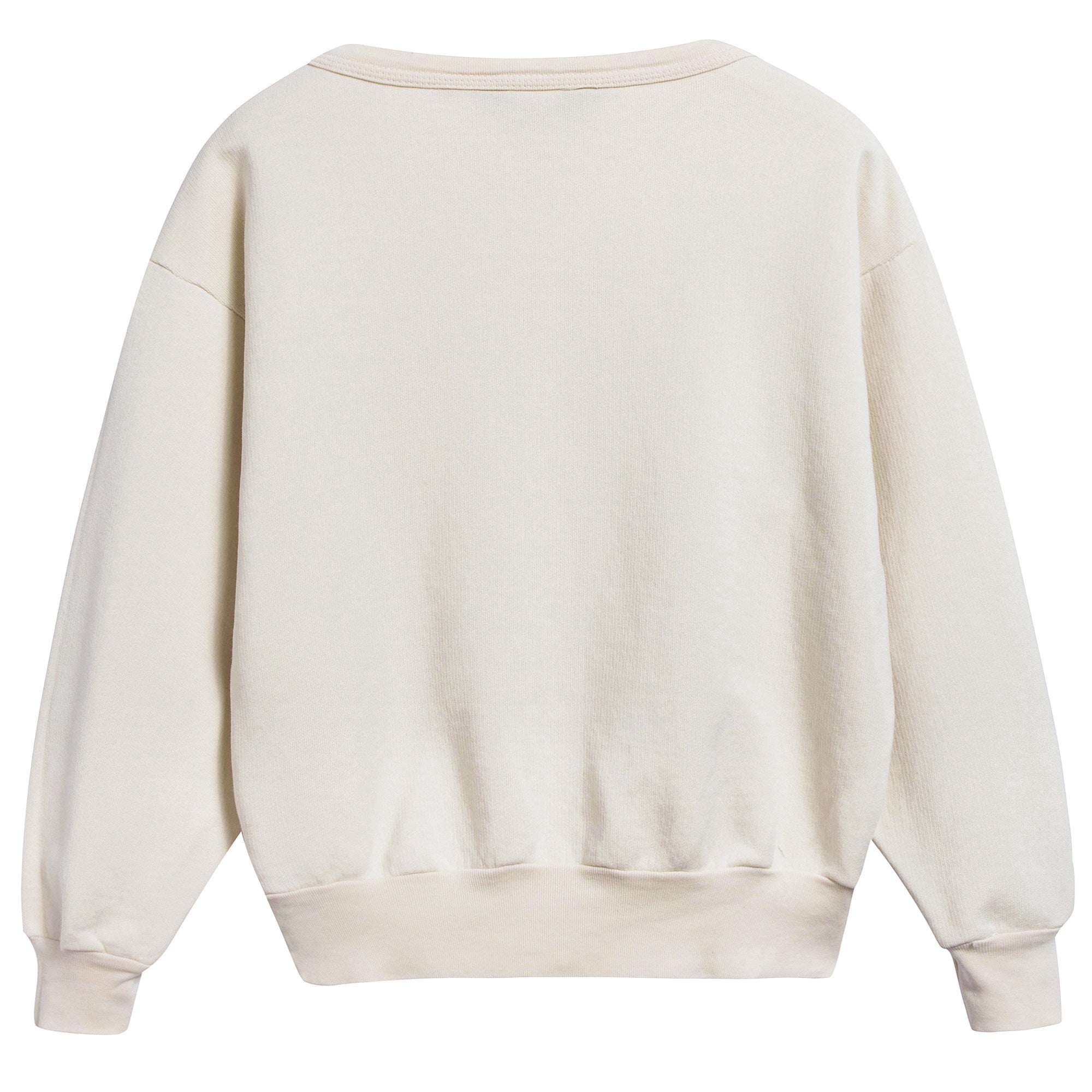 Girls Raw White Dog Cotton Sweatshirt