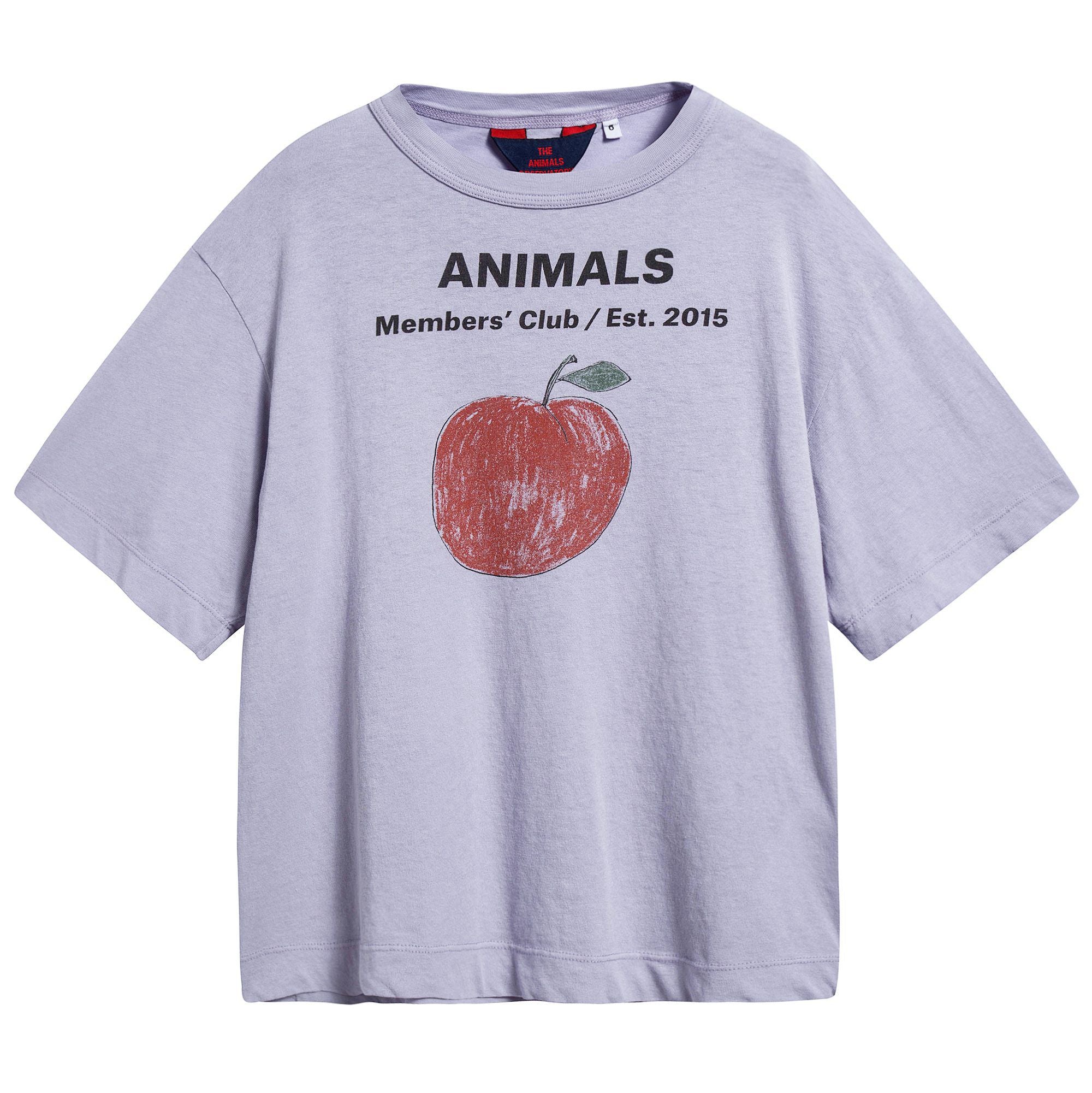 Girls Lavand Peach Cotton T-shirt