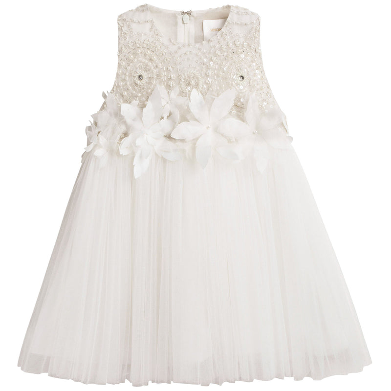 Baby Girls White 'Winter love' Dress