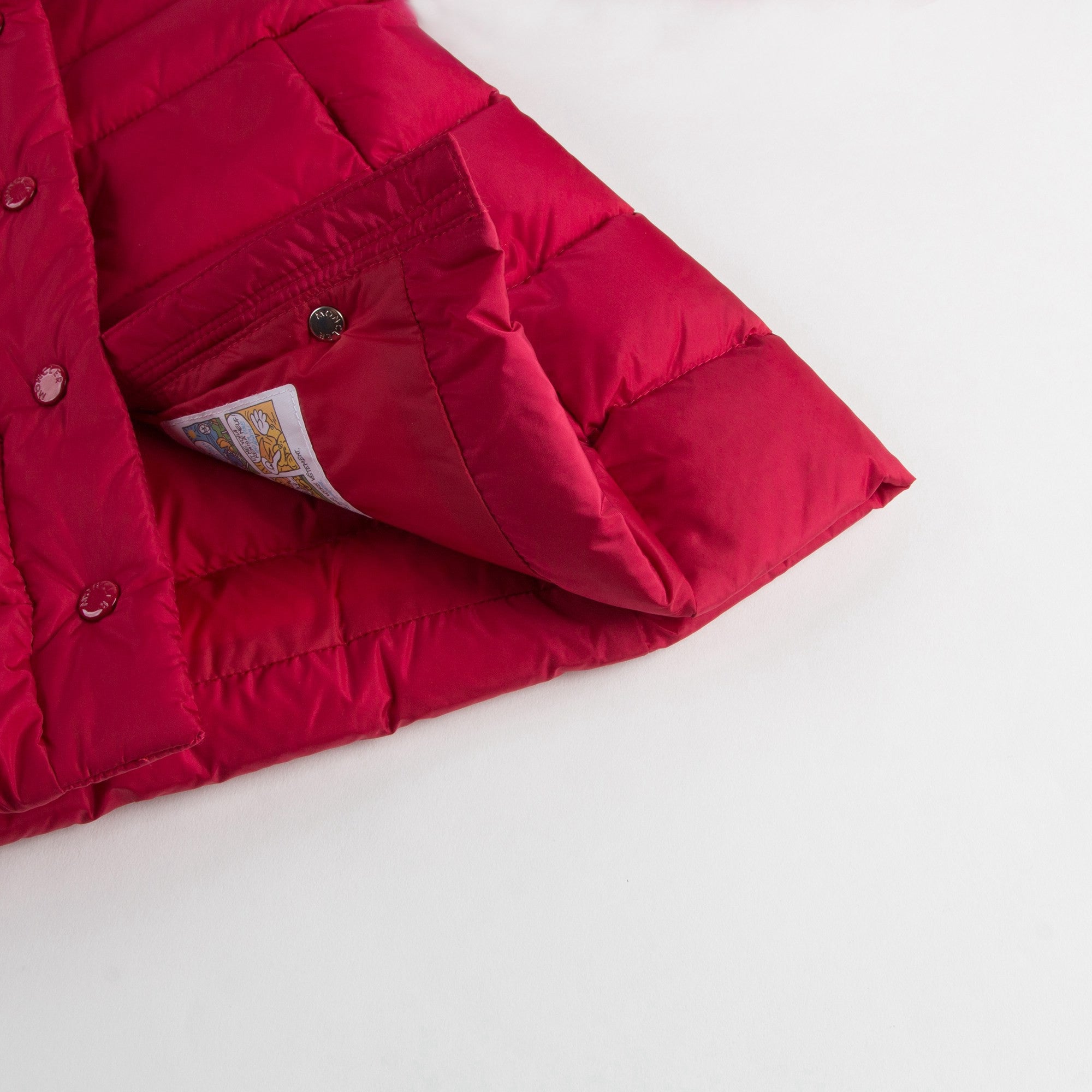 Girls Red 'New Neste" Down Padded Coat