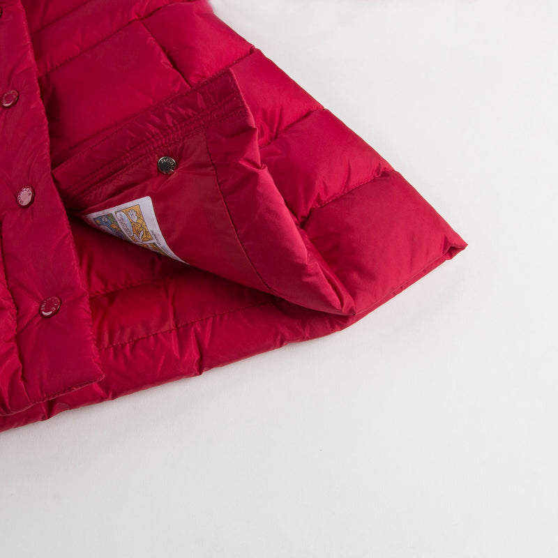 Girls Red 'New Neste" Down Padded Coat