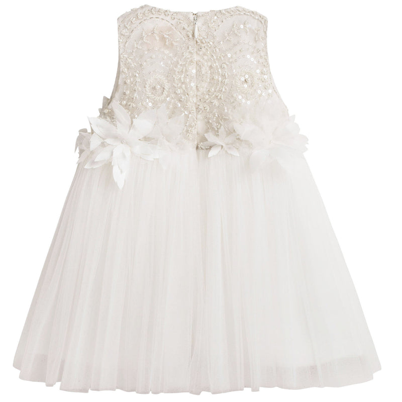 Baby Girls White 'Winter love' Dress
