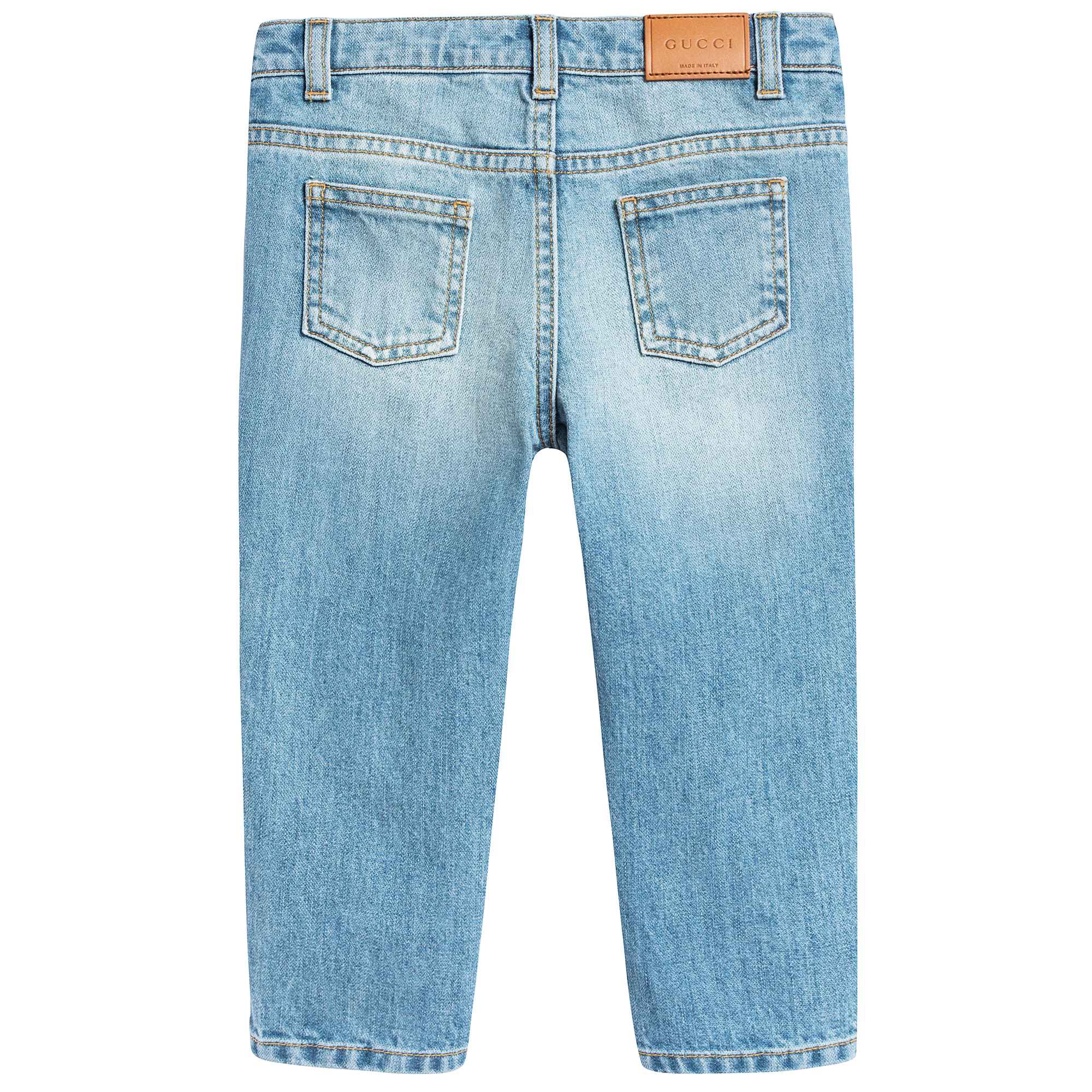 Baby Girls Blue Tapered Pants