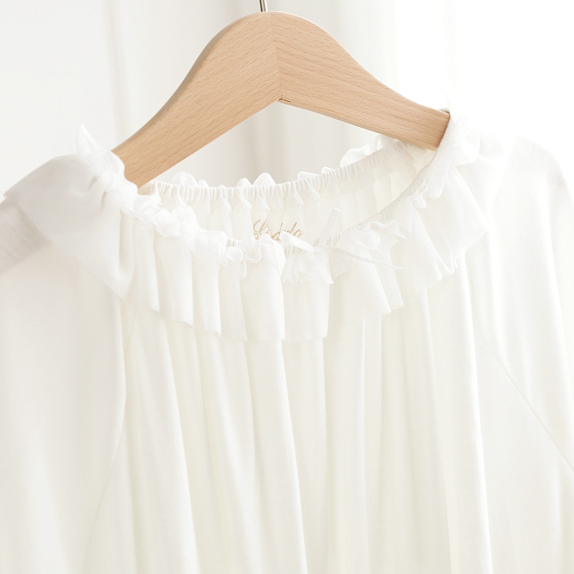 女童白色睡衣连衣裙