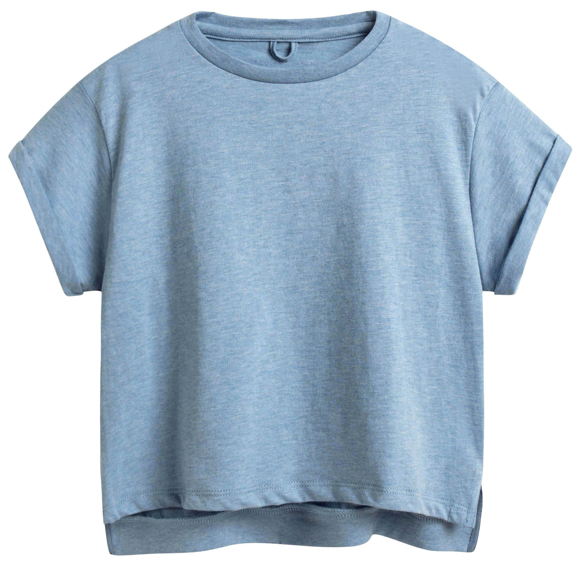 Girls Blue Cotton T-shirt