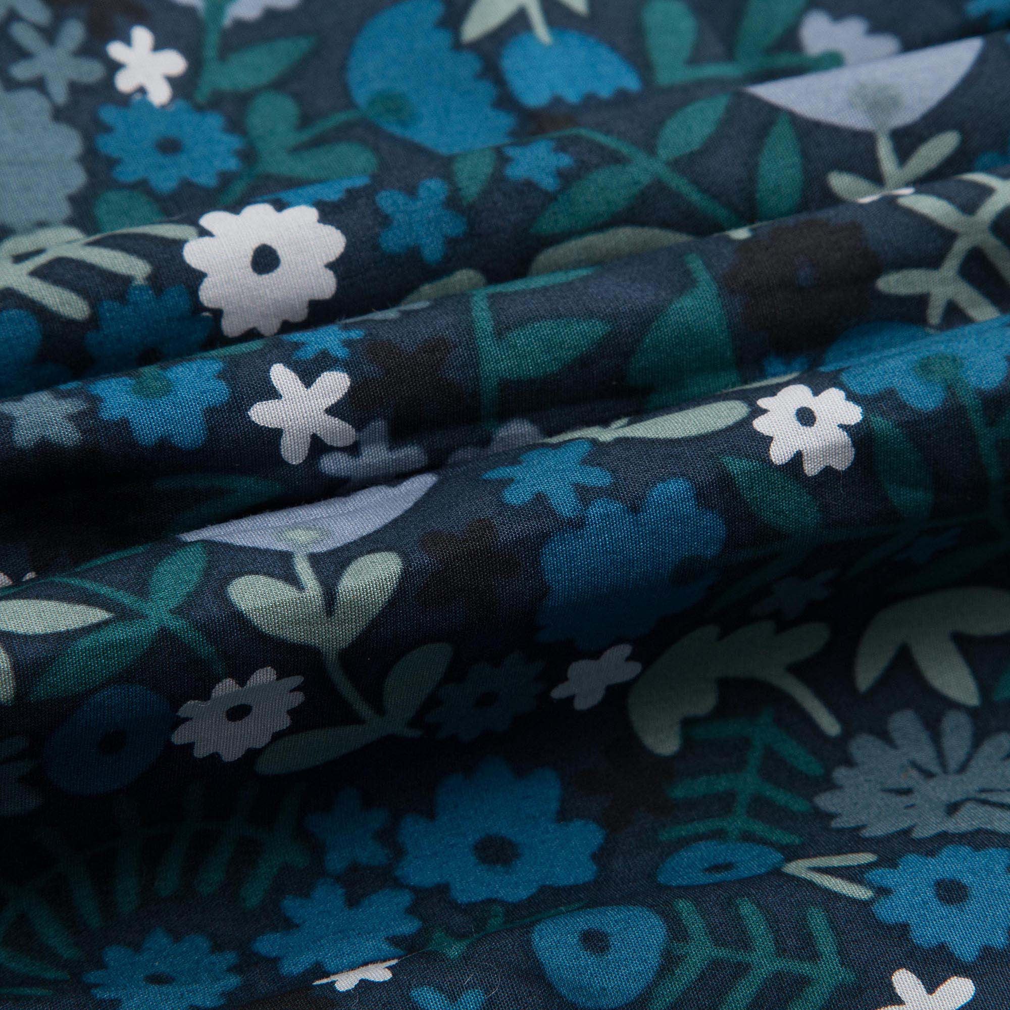 Girls Hydrangea Blue Floral Printed Trims Dress - CÉMAROSE | Children's Fashion Store - 8