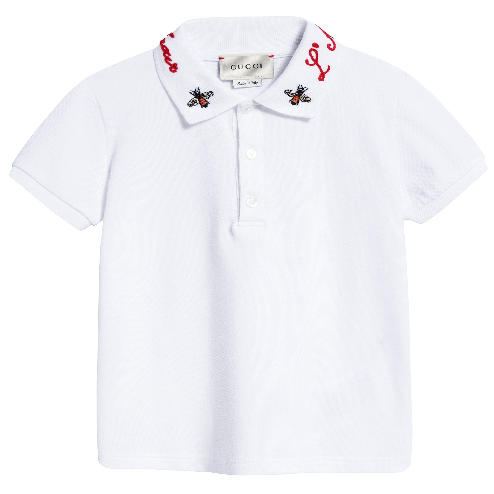 Baby Boys Optical White Polo Shirt
