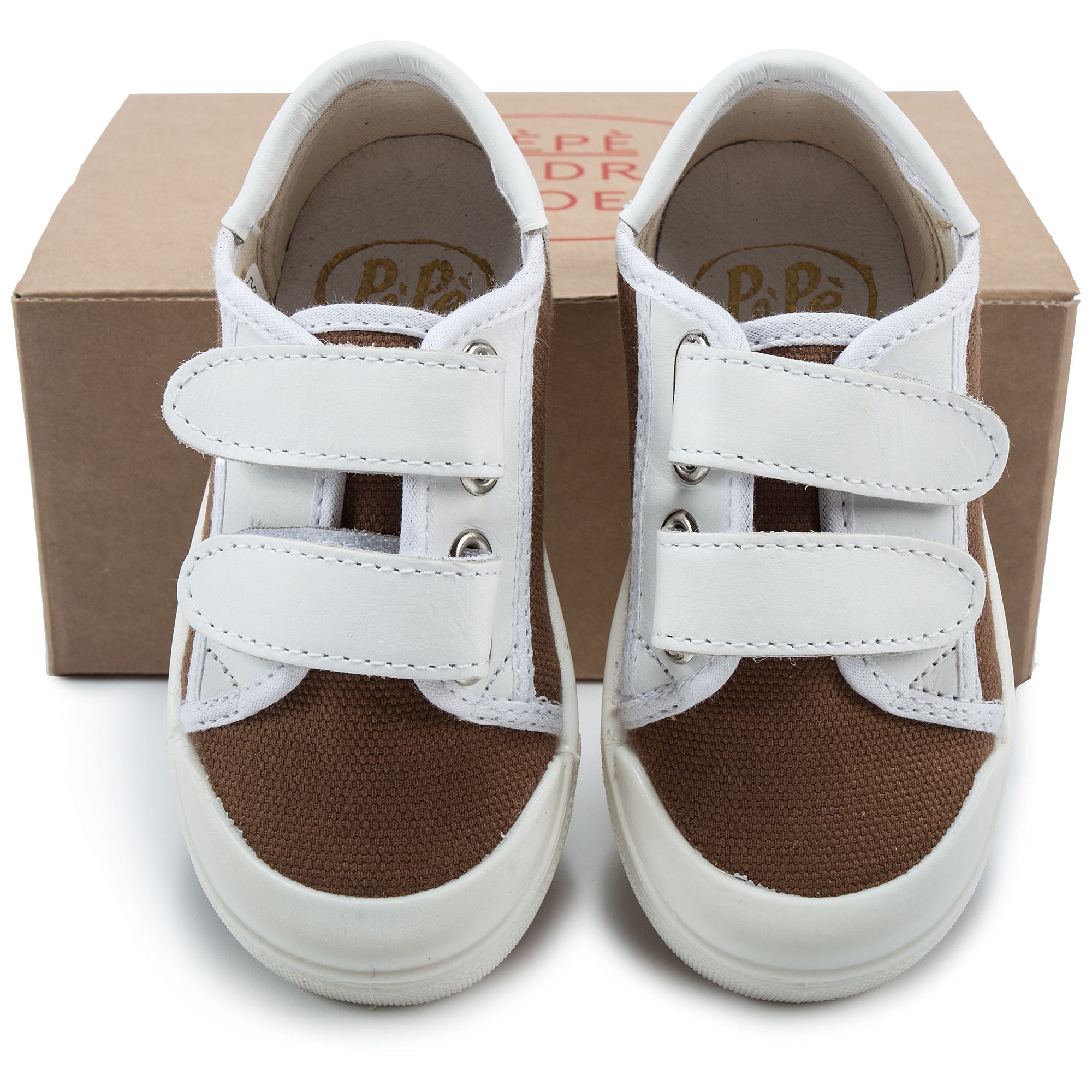Baby Boys Coffee & White Shoes