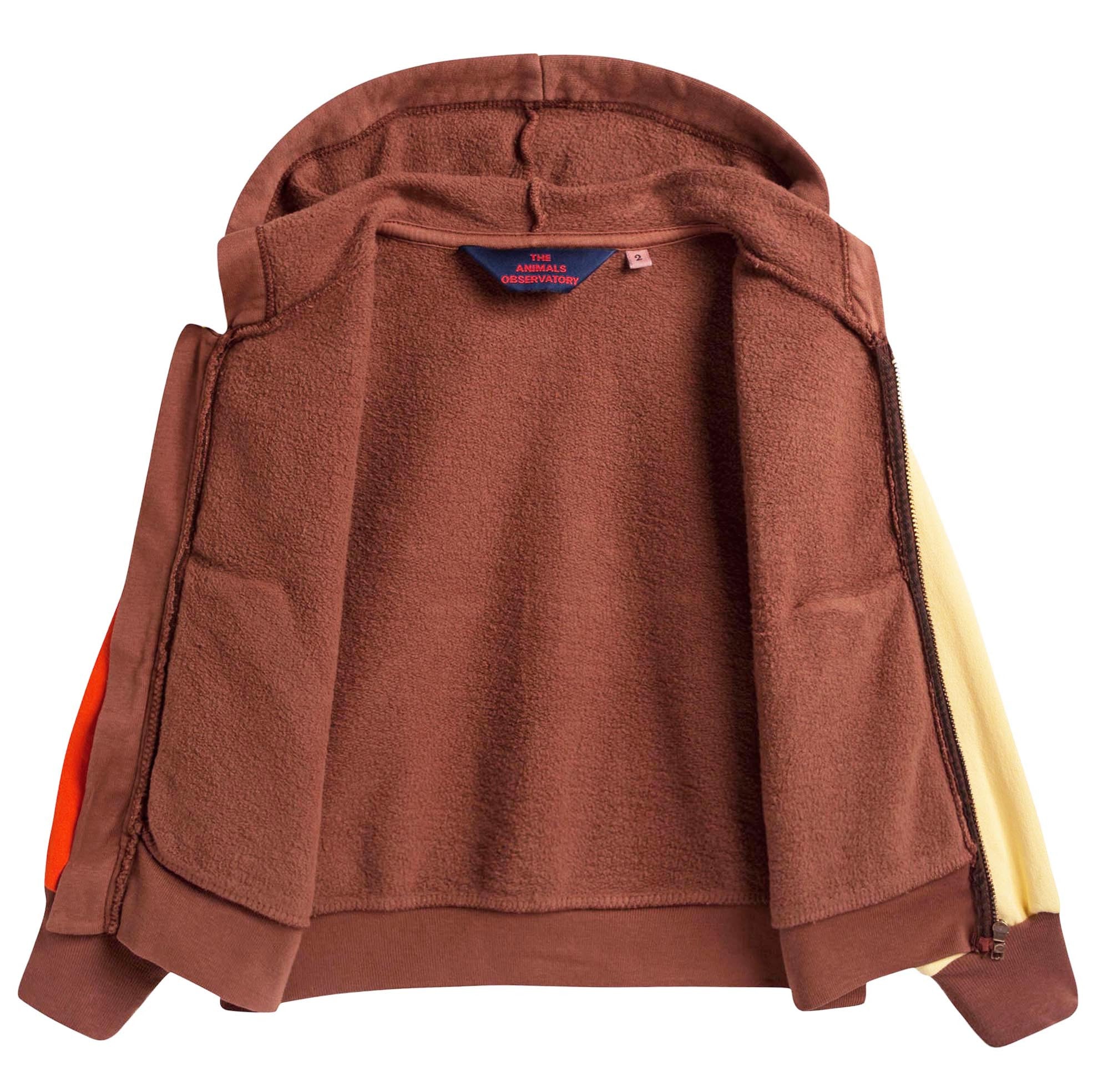 Boys & Girls Brown Zip-up Top
