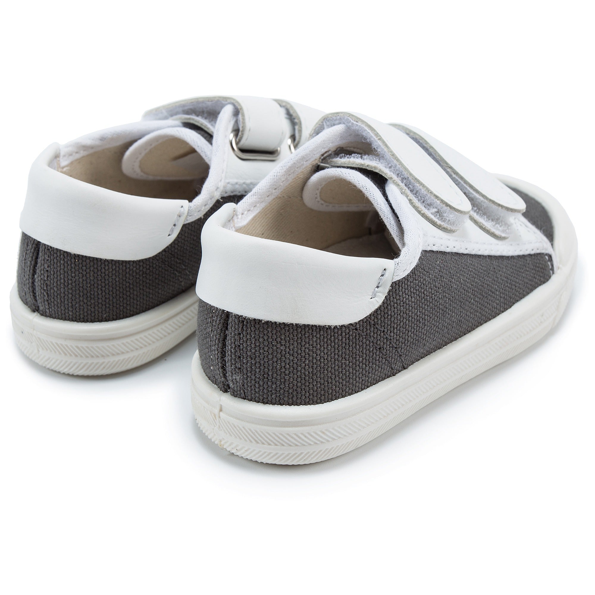 Baby Boys Dark Grey & White Shoes