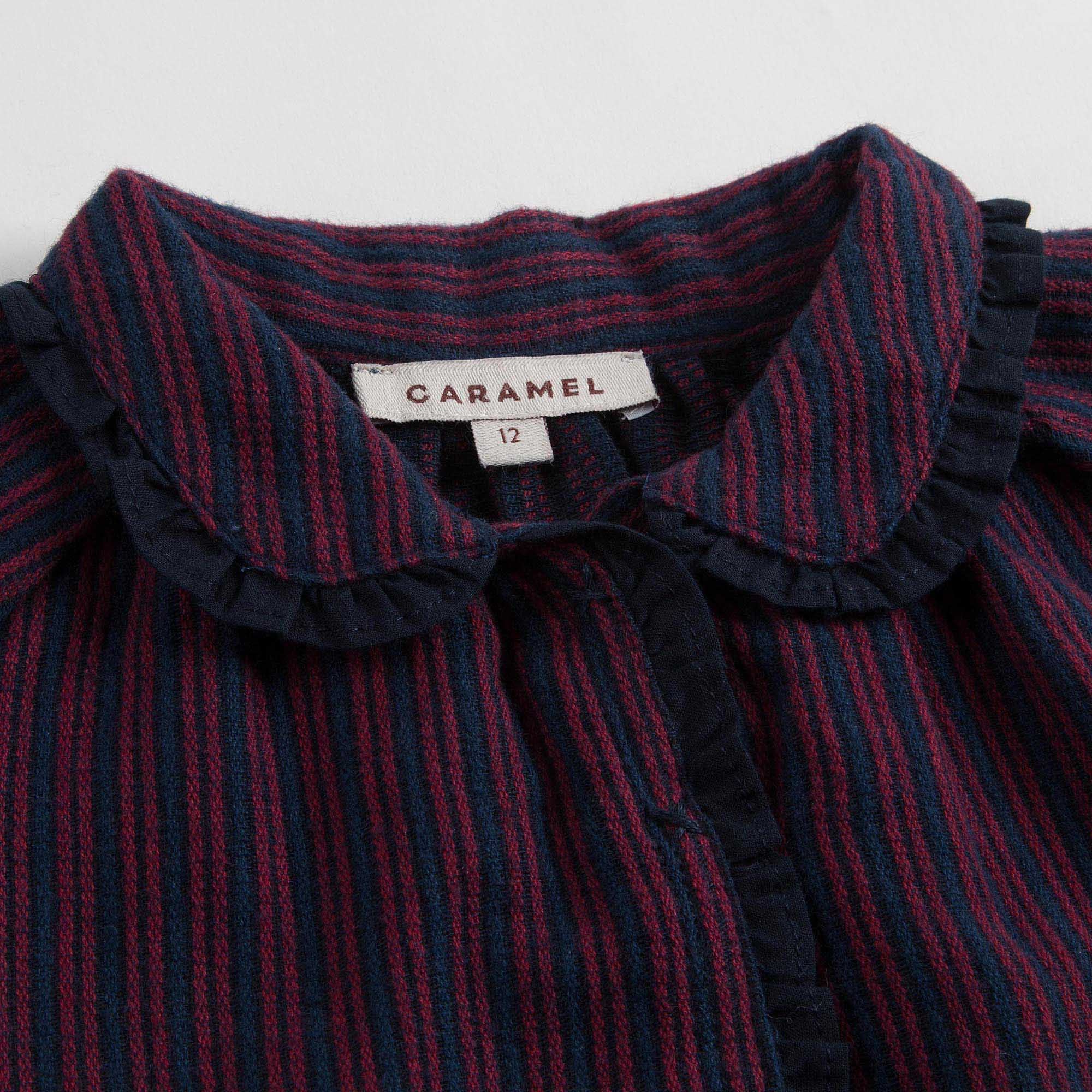 Baby Girls Purple Rayol Striped Cotton Woven Dress - CÉMAROSE | Children's Fashion Store - 4