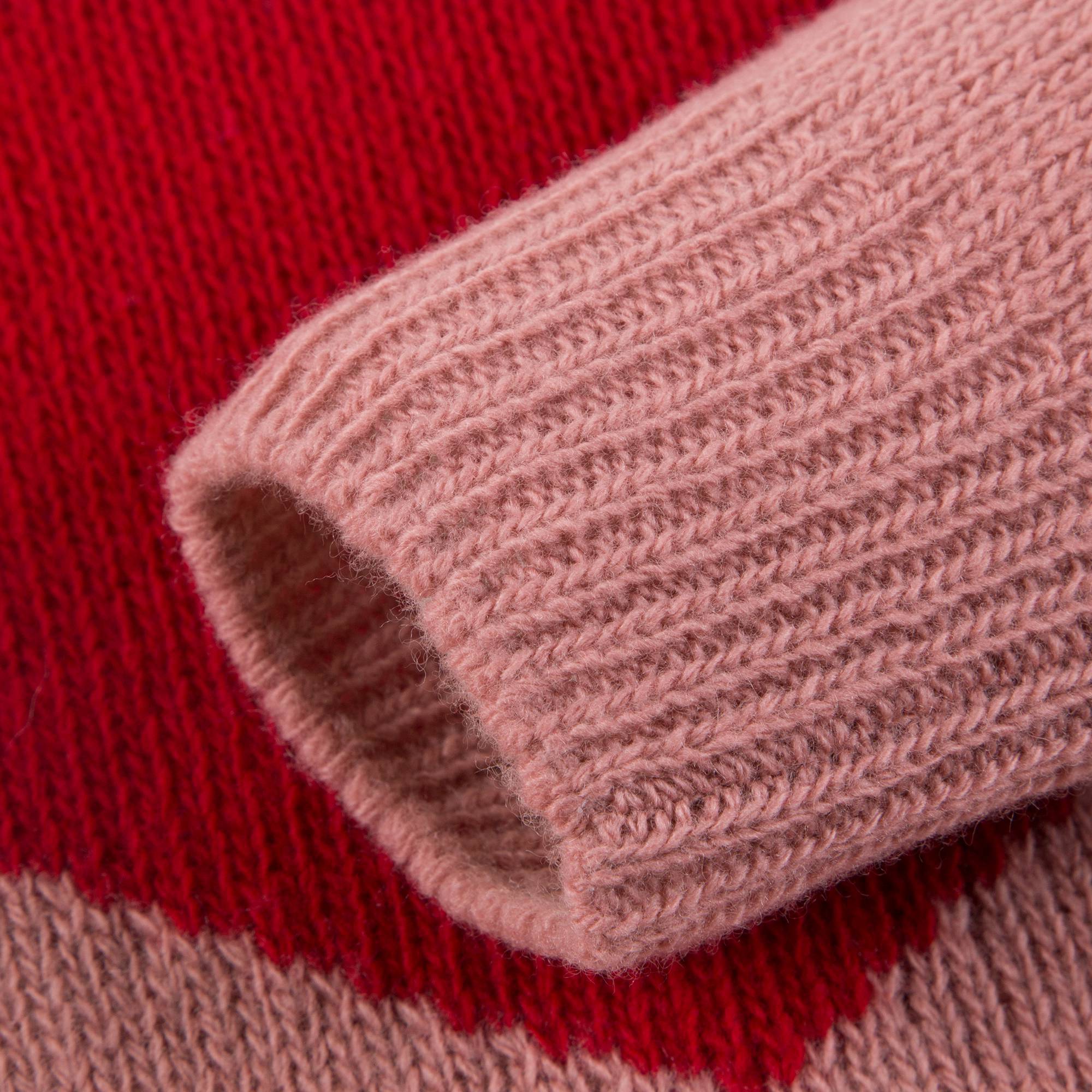 Girls Rose Pink Wool Sweater