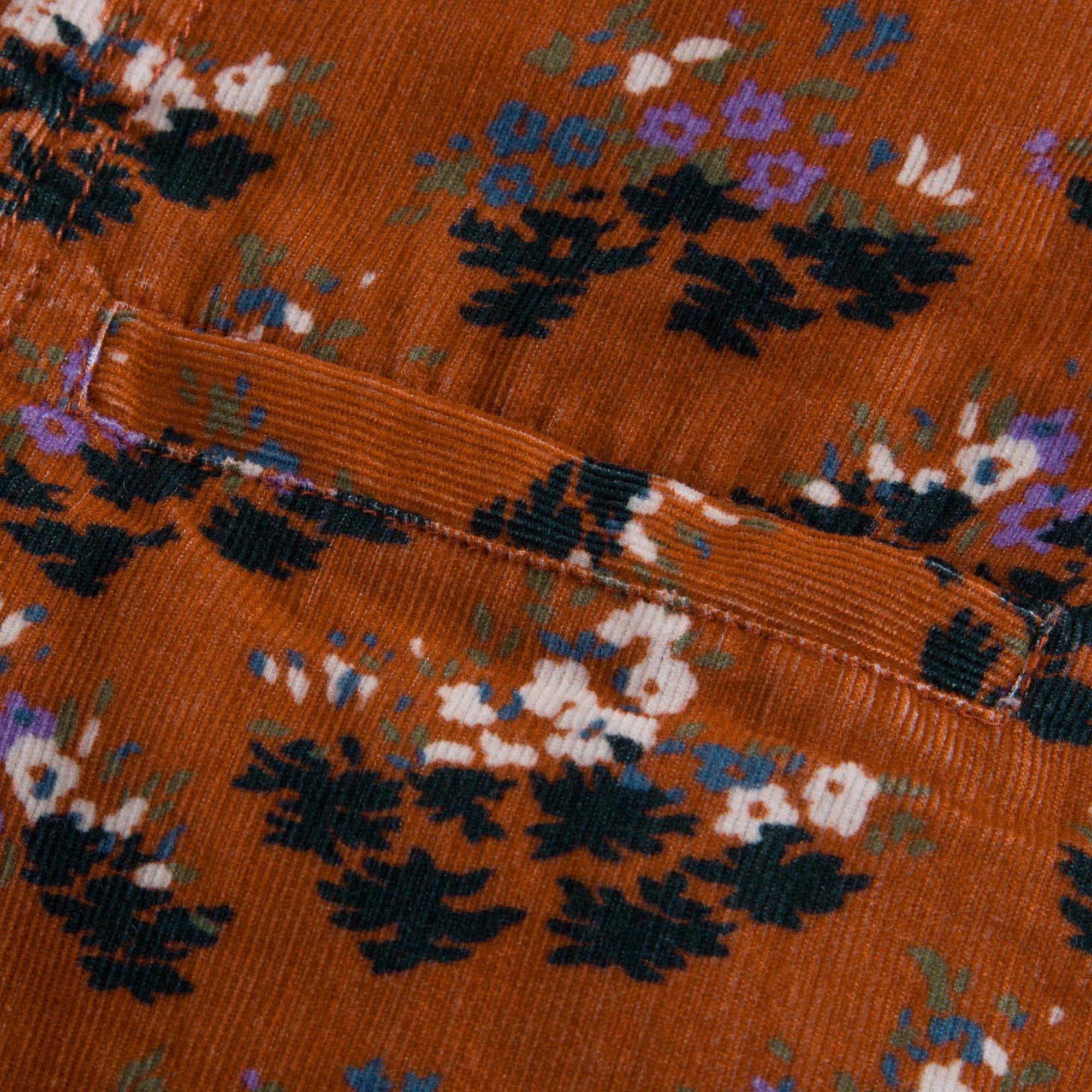 Girls Brown Velvet Flower printed Cotton Jacket - CÉMAROSE | Children's Fashion Store - 8