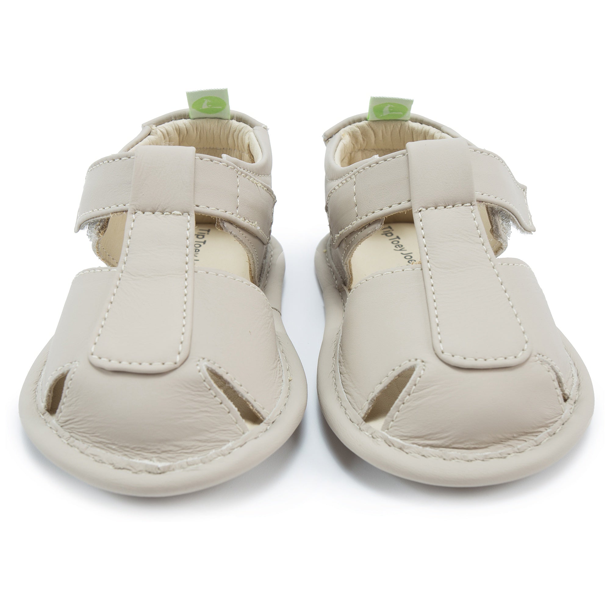 Baby Boys Gray Leather Sandals