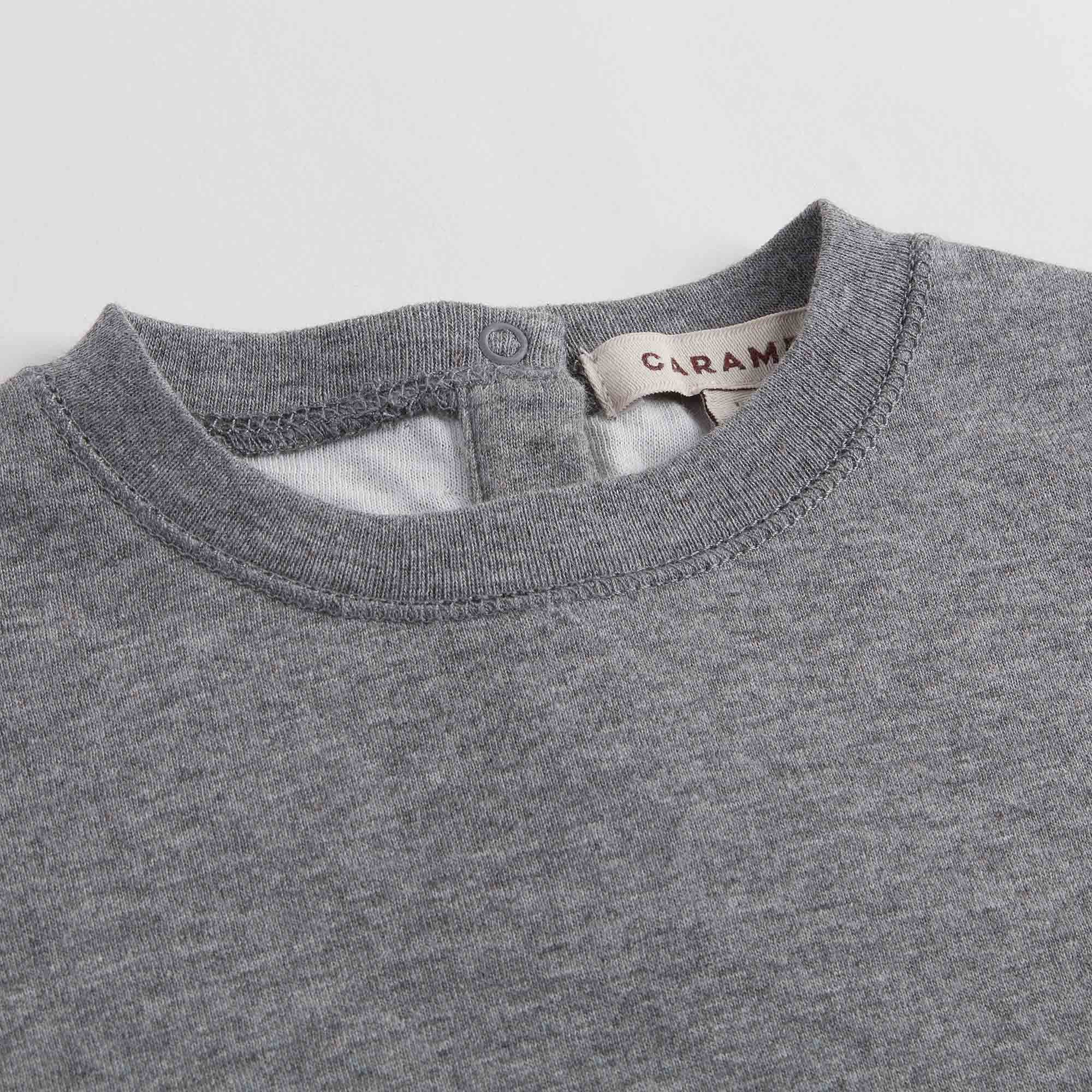 Baby Boys Grey Cotton Jersey Sweater - CÉMAROSE | Children's Fashion Store - 4